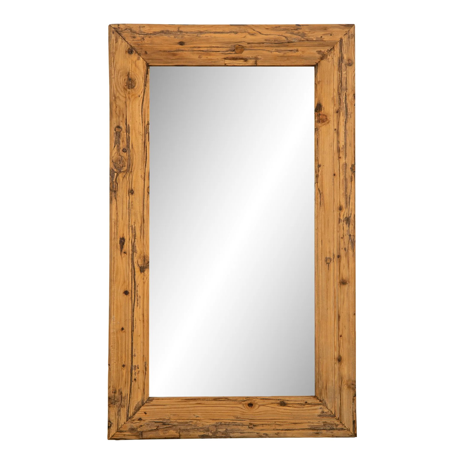 Early 20th Century Large Wood Mirror (1 of 4)