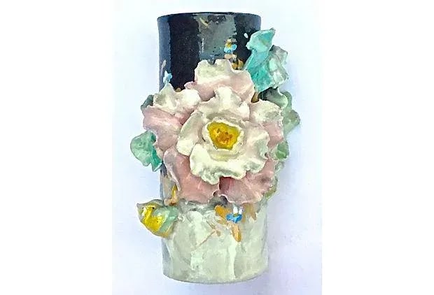 Antique French Majolica Vase - 2