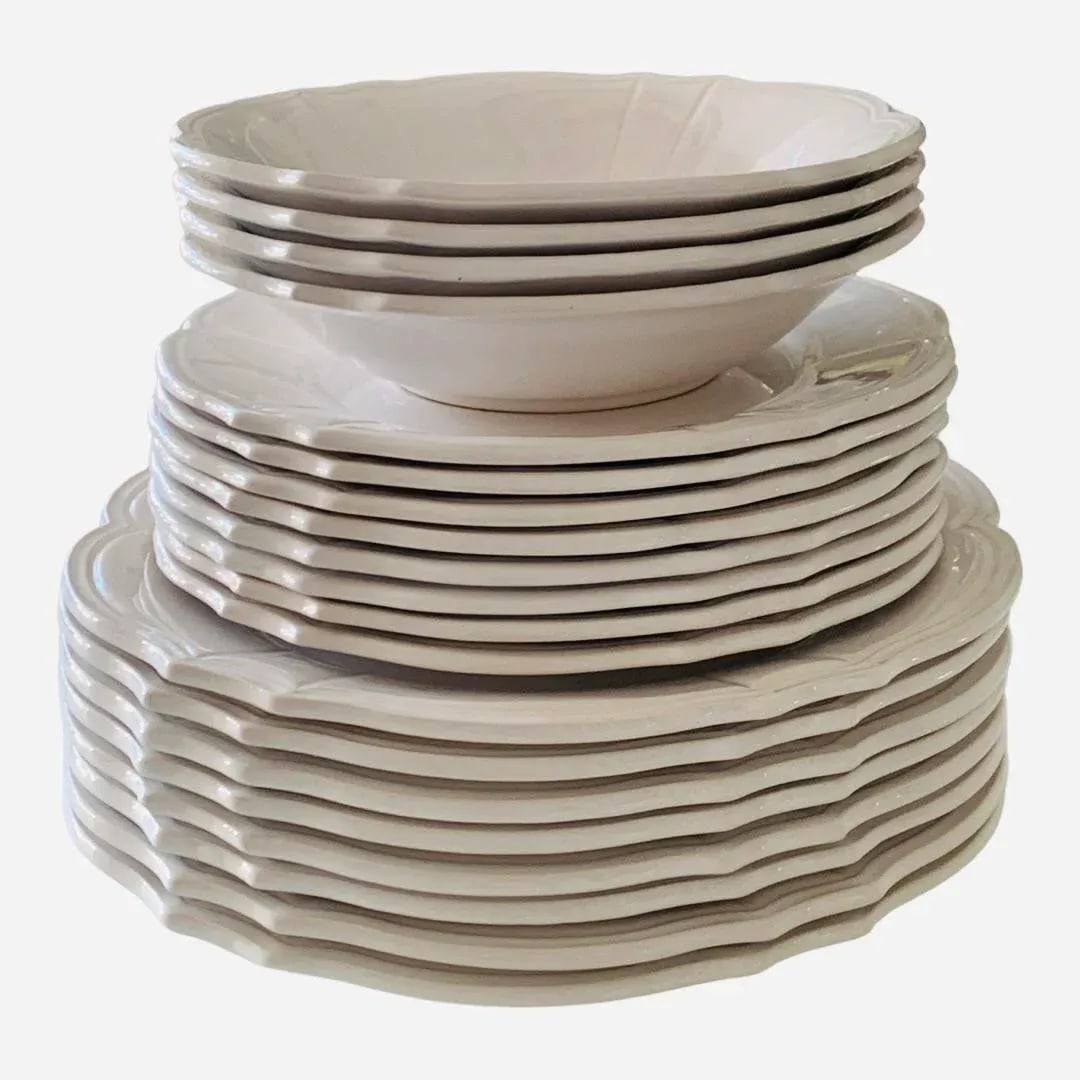 Rare Niderviller Faience Plates - French Elegance & Heritage French Faience Niderviller France Dinne - 2