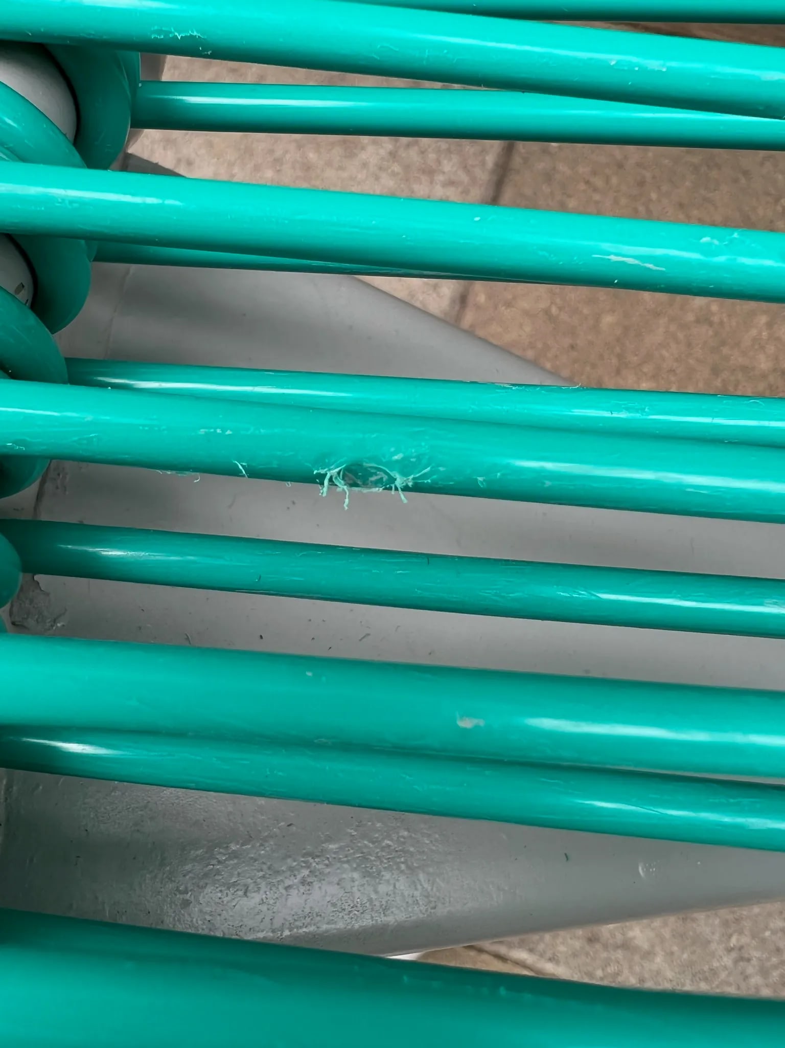 Restored Vintage Ames Aire Teal Cabana Star Swivel Patio Chairs - Set of 2 - 11