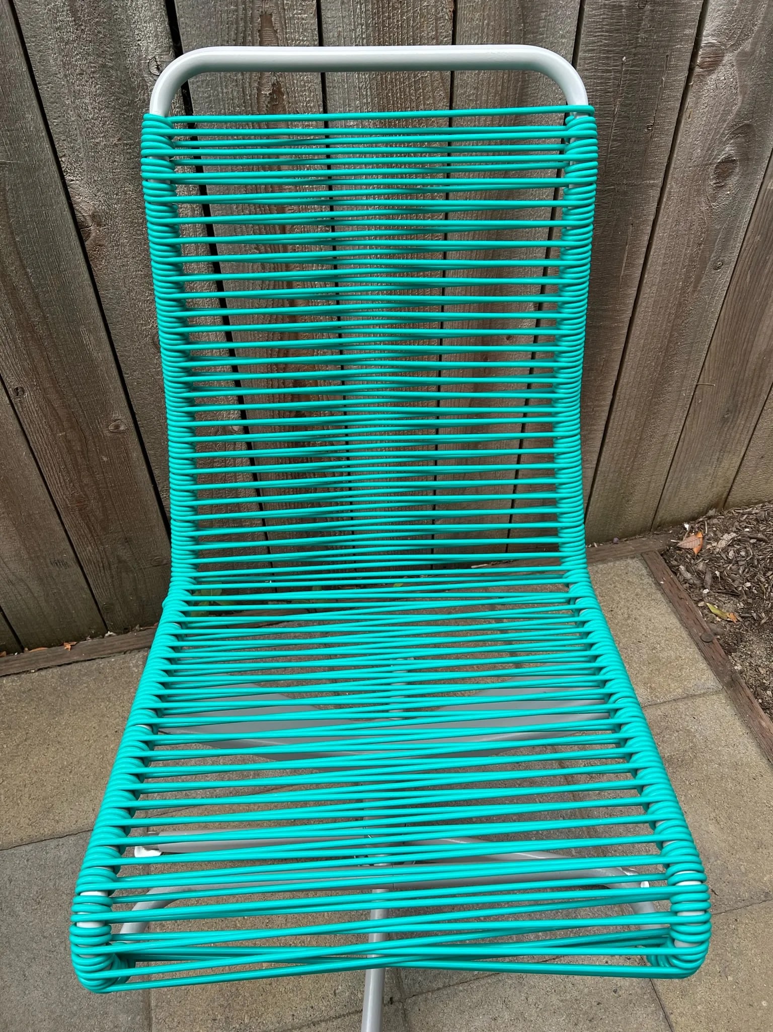 Restored Vintage Ames Aire Teal Cabana Star Swivel Patio Chairs - Set of 2 - 8