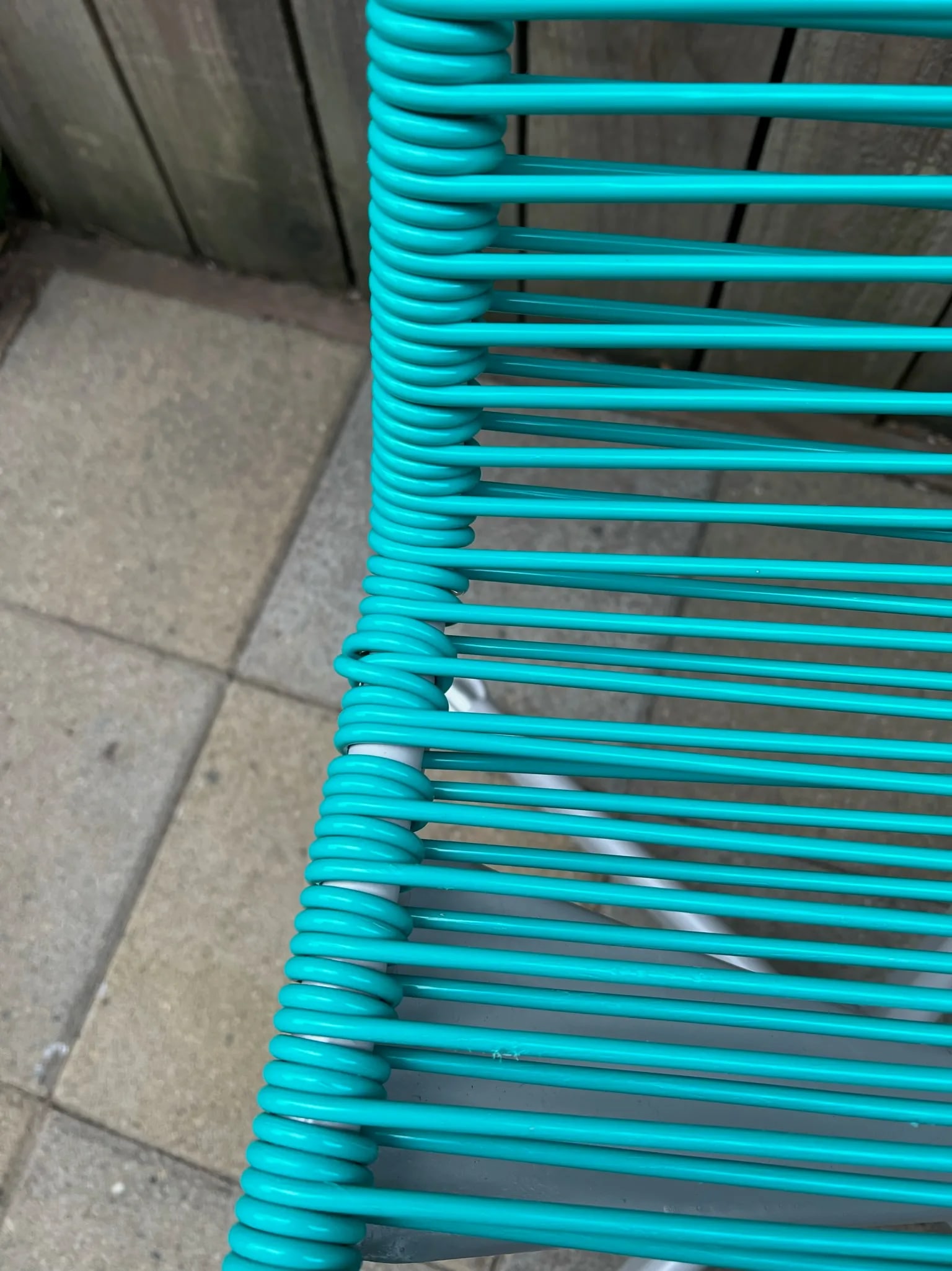 Restored Vintage Ames Aire Teal Cabana Star Swivel Patio Chairs - Set of 2 - 9