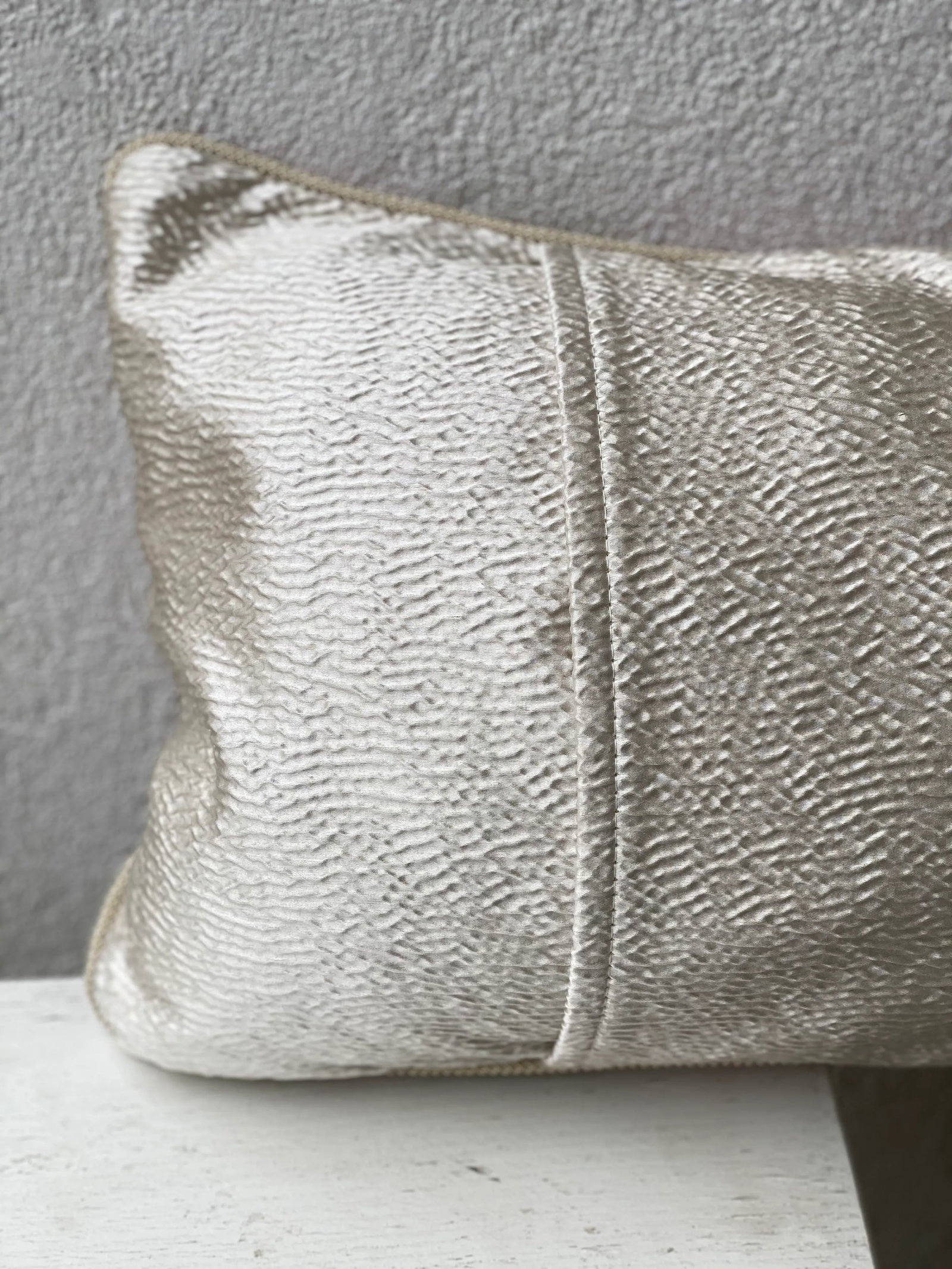 Contemporary Pink Velvet Lumbar Pillow - 7