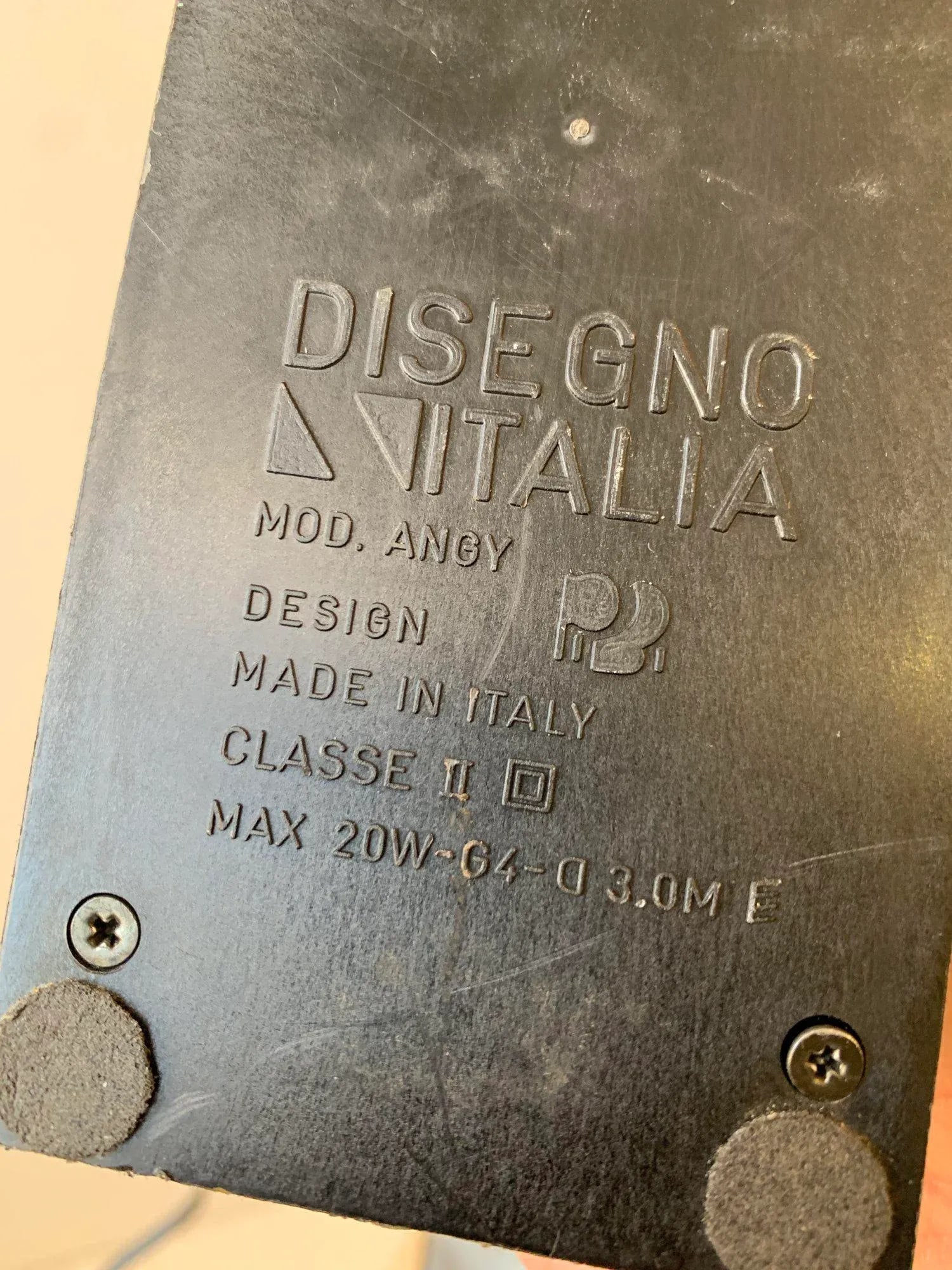Vintage Postmodern Disegno Italia Black Enameled Metal + Molded Plastic Angy Desk Lamp, Circa 1970s - 10