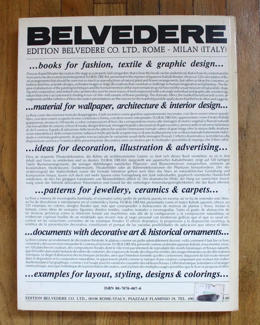 1980's Belvedere Italian Graphic Art Design Coffee Table Decorative Hard Cover Books - Set of 12 - 10