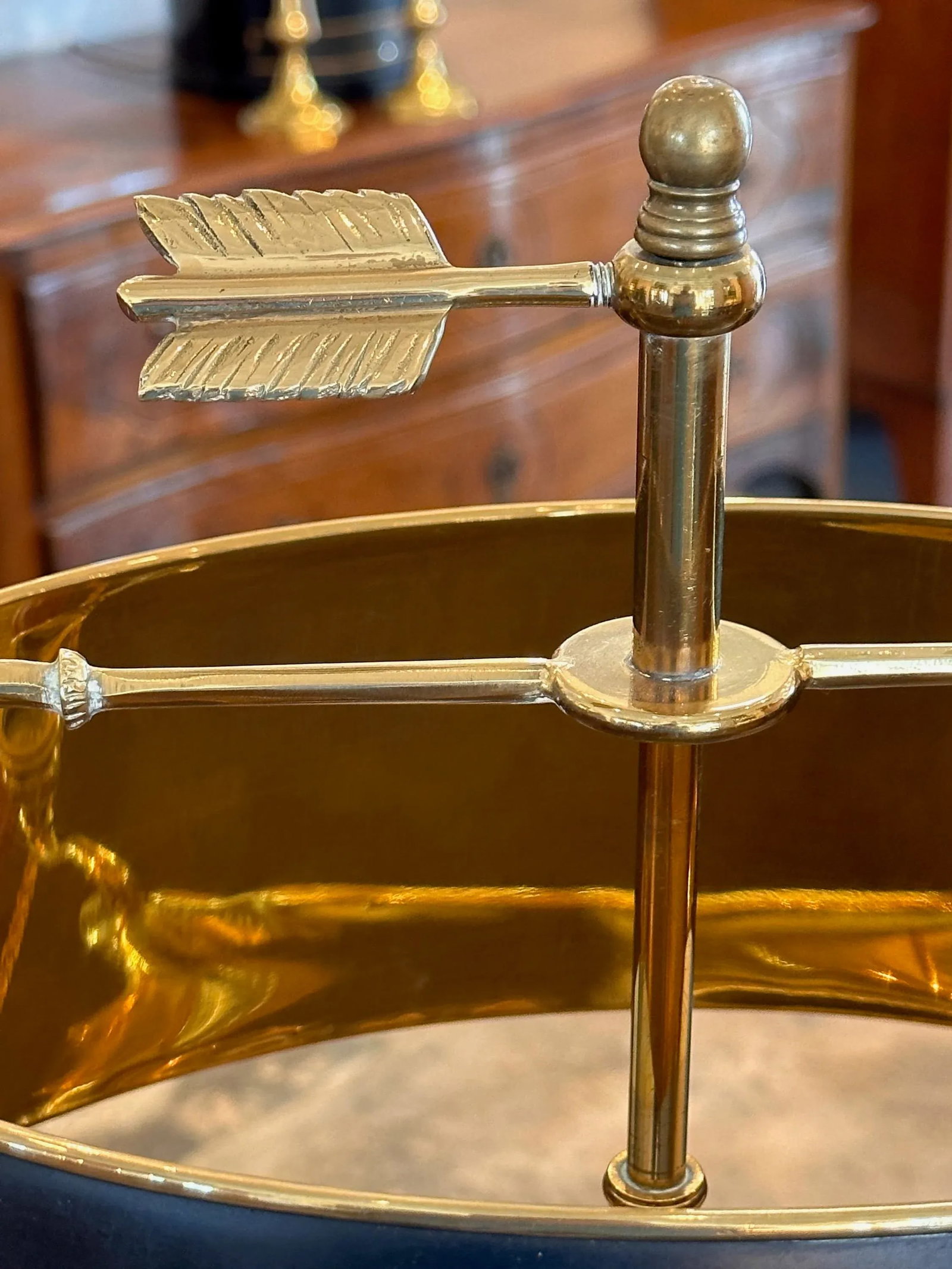 1950s Brass Bouillotte Lamp - 2