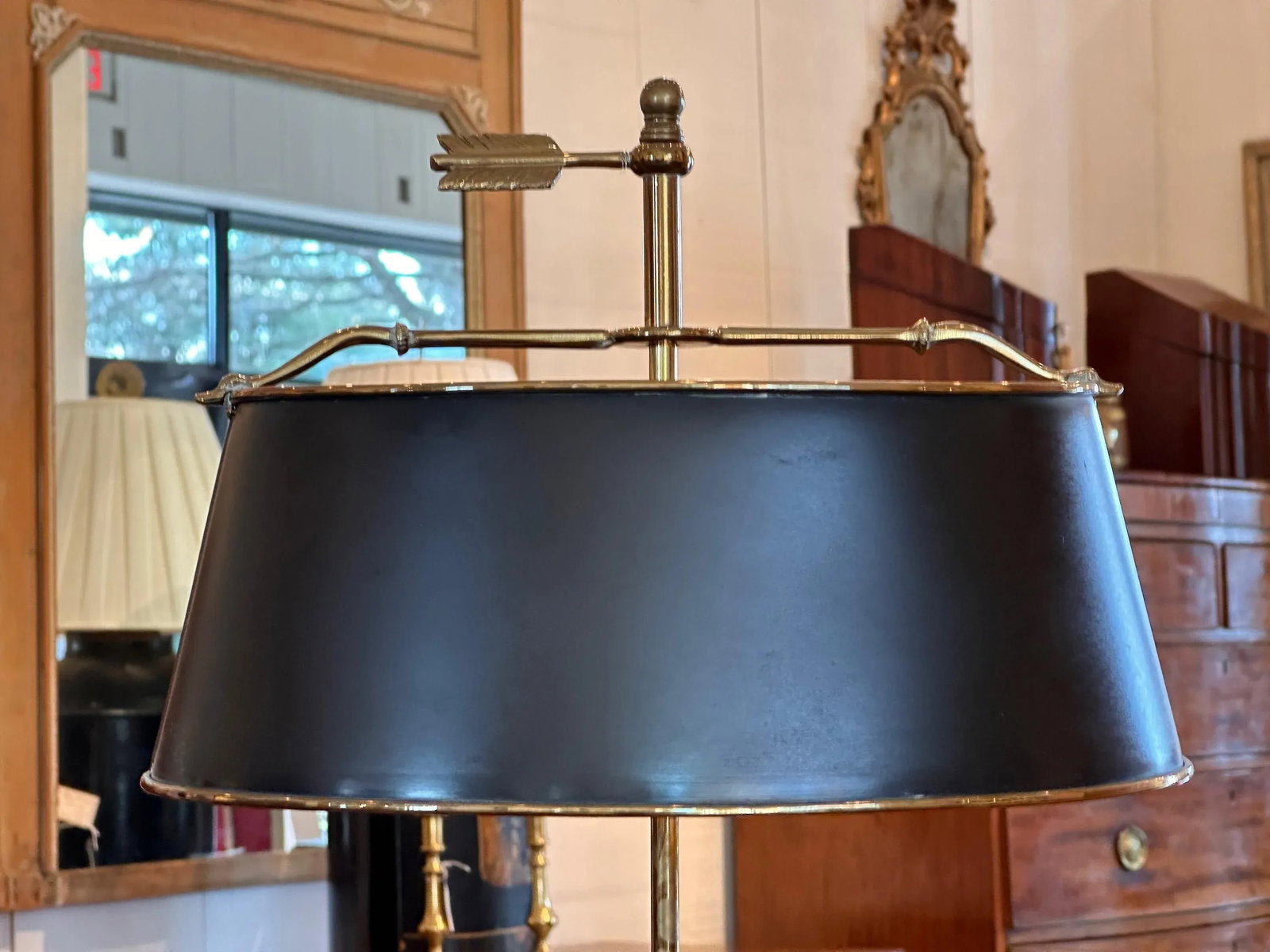 1950s Brass Bouillotte Lamp - 7