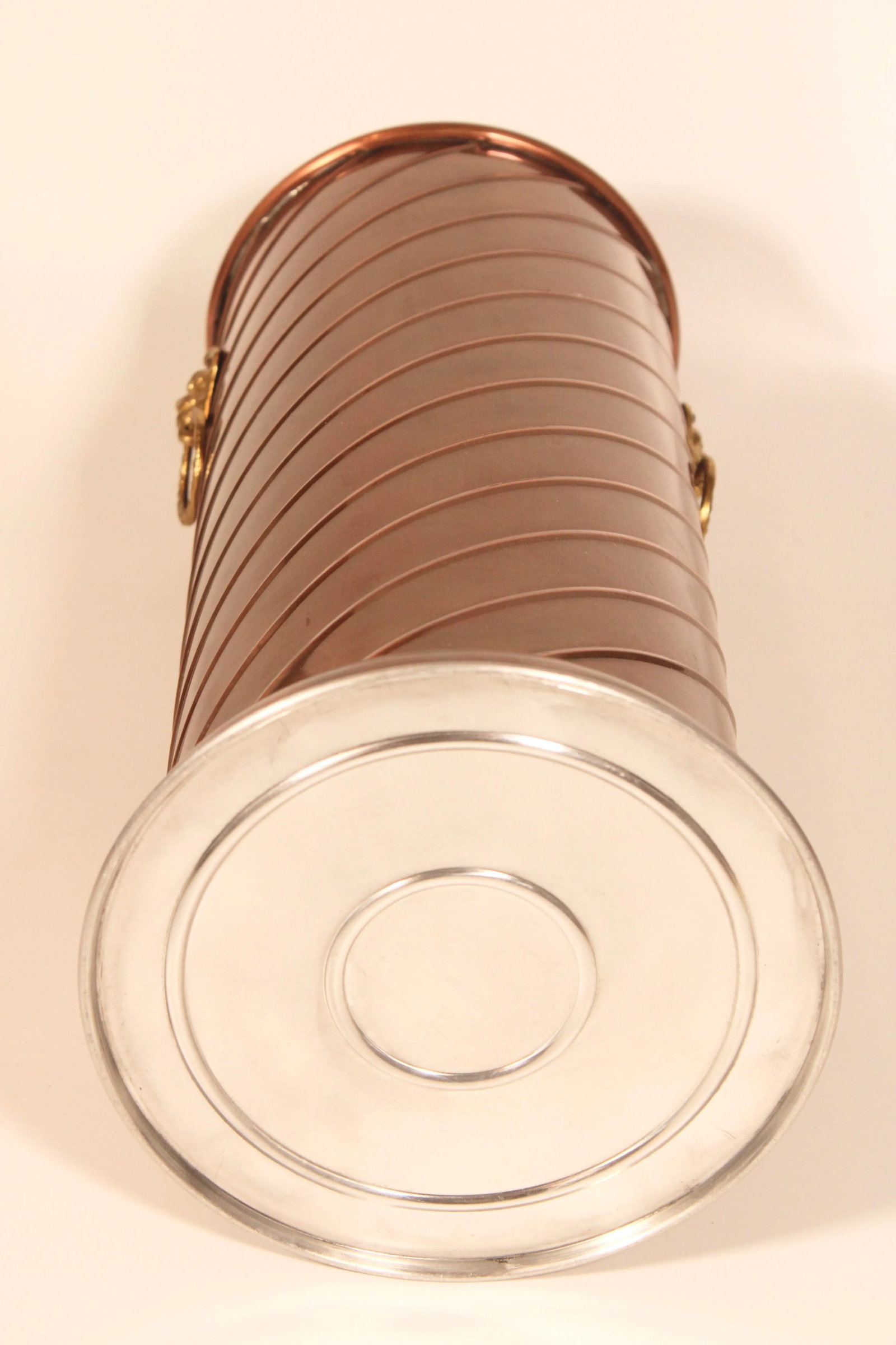 Hollywood Regency Brass and Copper Cane Holder / Umbrella Stand - 7