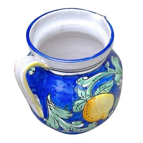 Vintage Italian Lemon & Acanthus Leaf Pitcher - 2
