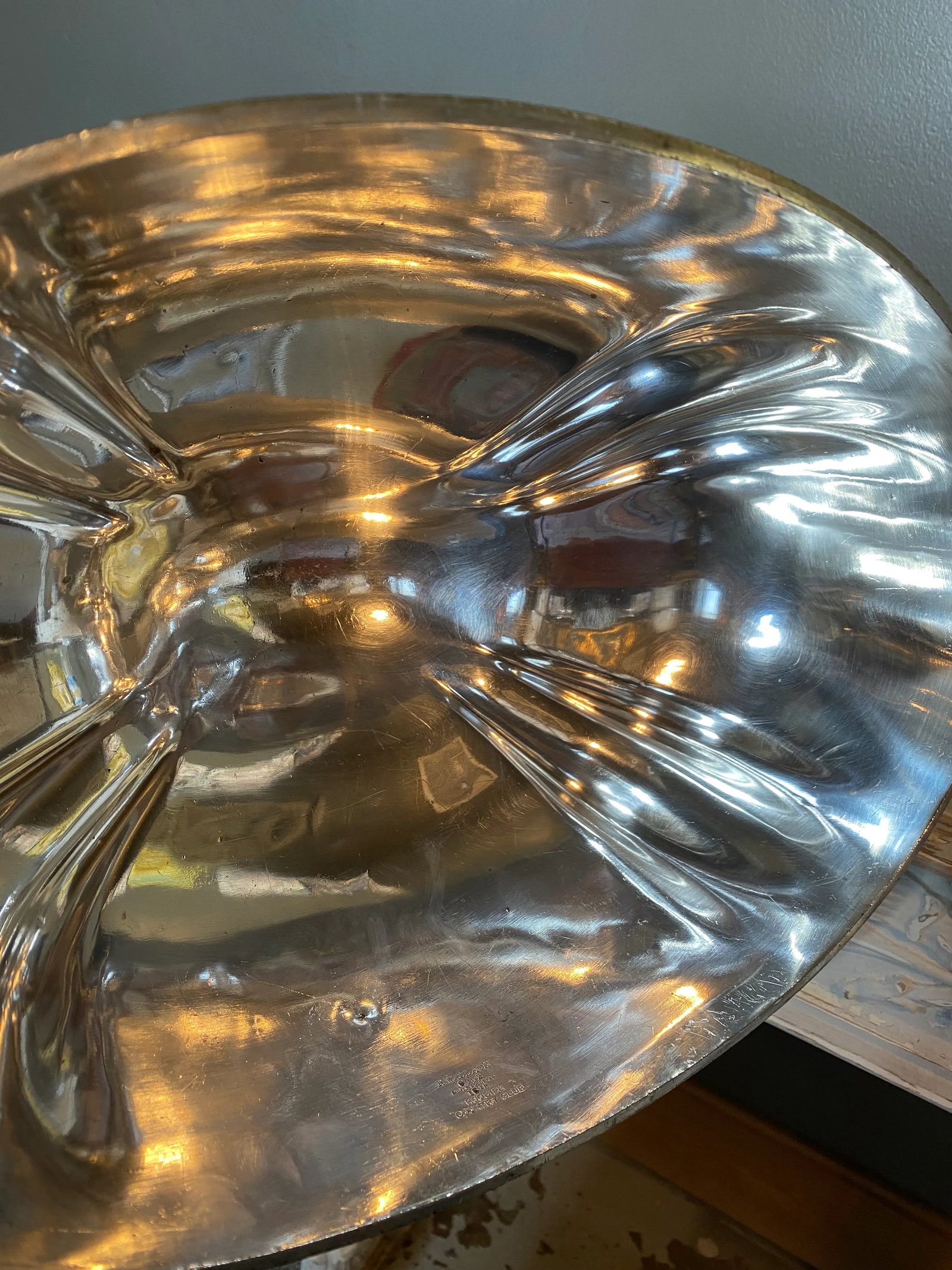 Heavy Hotel Silver Crested Meat Dome and Under-Tray - 6