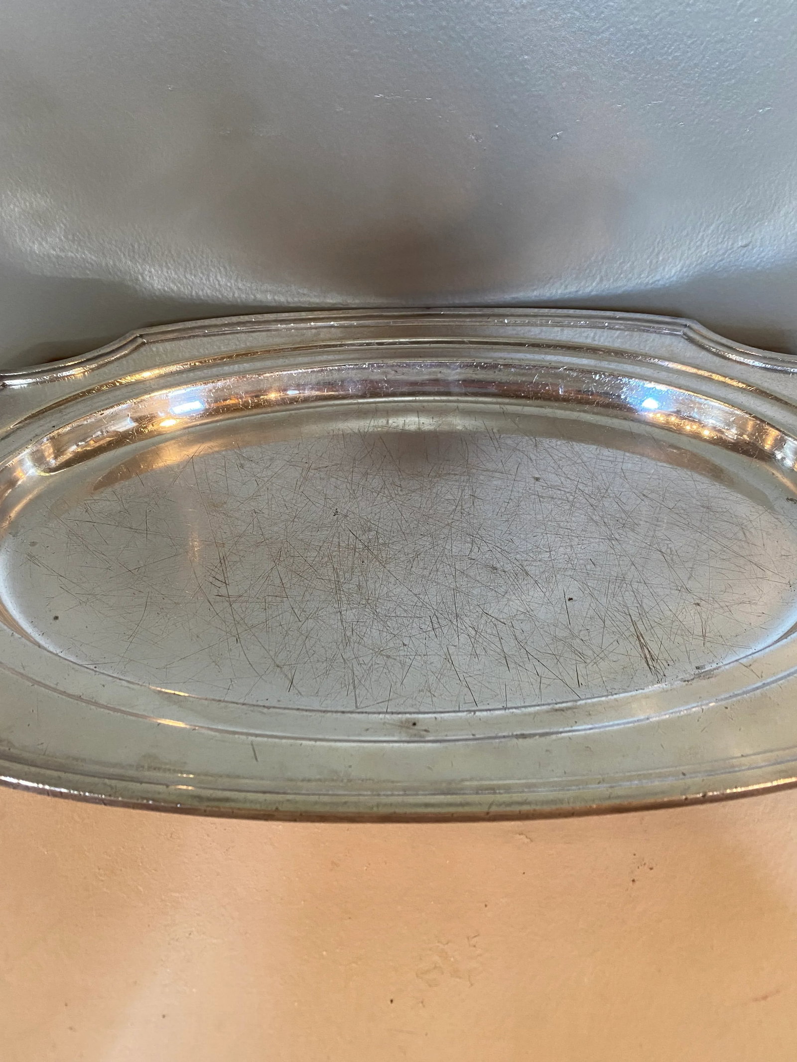 Heavy Hotel Silver Crested Meat Dome and Under-Tray - 8