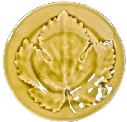 Antique Choisy Le Roi Majolica Maple Leaf Plate (1 of 3)