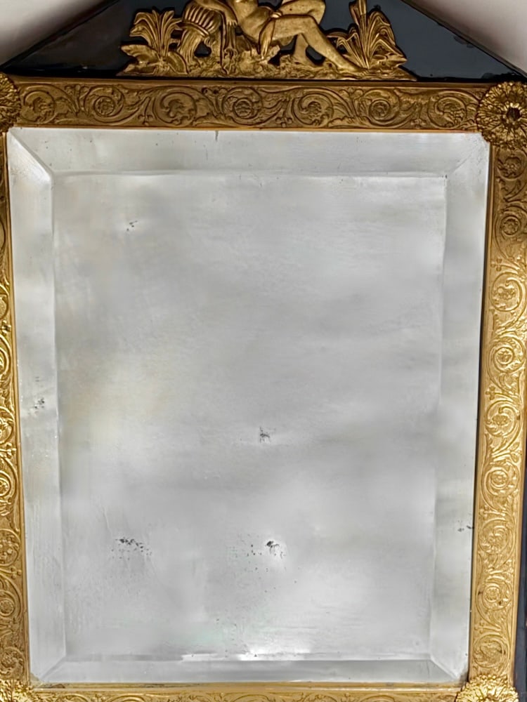 Antique French Empire Vanity Mirror - 10