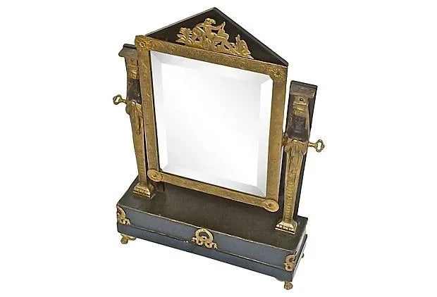Antique French Empire Vanity Mirror - 2
