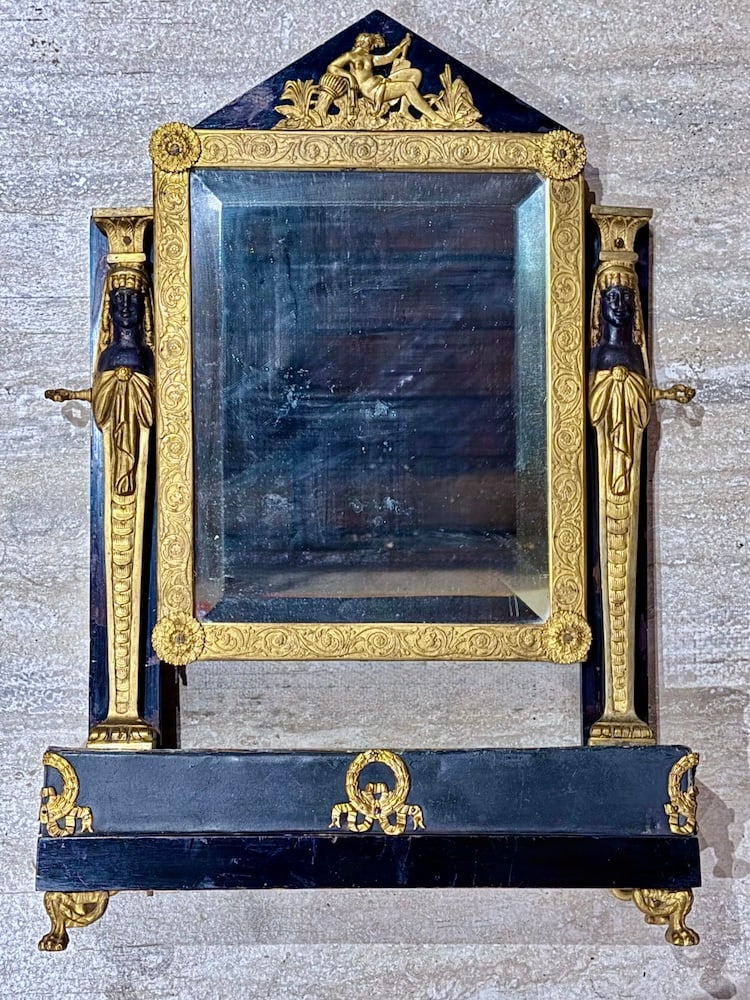 Antique French Empire Vanity Mirror - 3