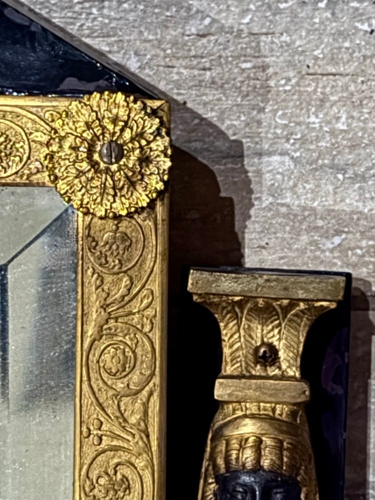 Antique French Empire Vanity Mirror - 7