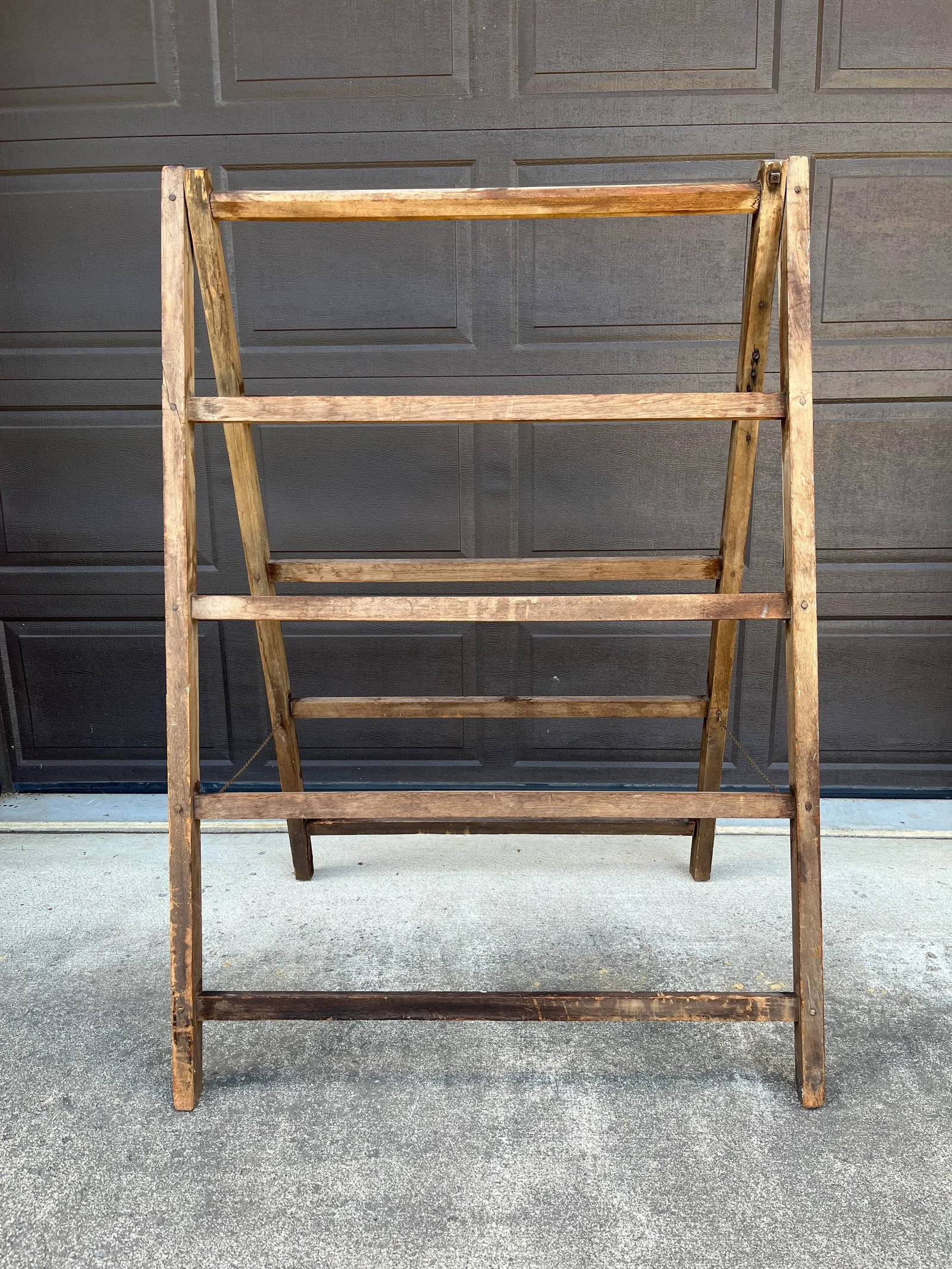 Mid 19th Century Antique Folding Wooden Drying Rack - 10