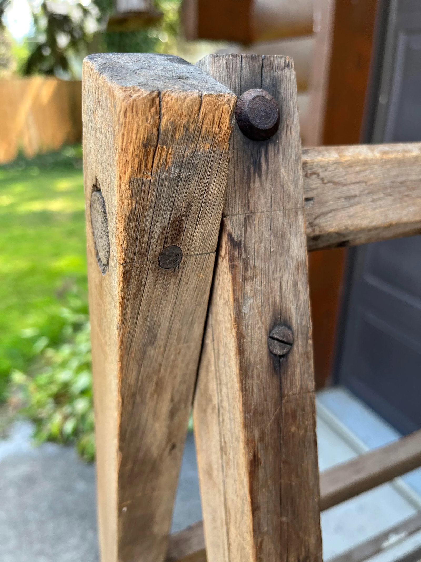 Mid 19th Century Antique Folding Wooden Drying Rack - 8