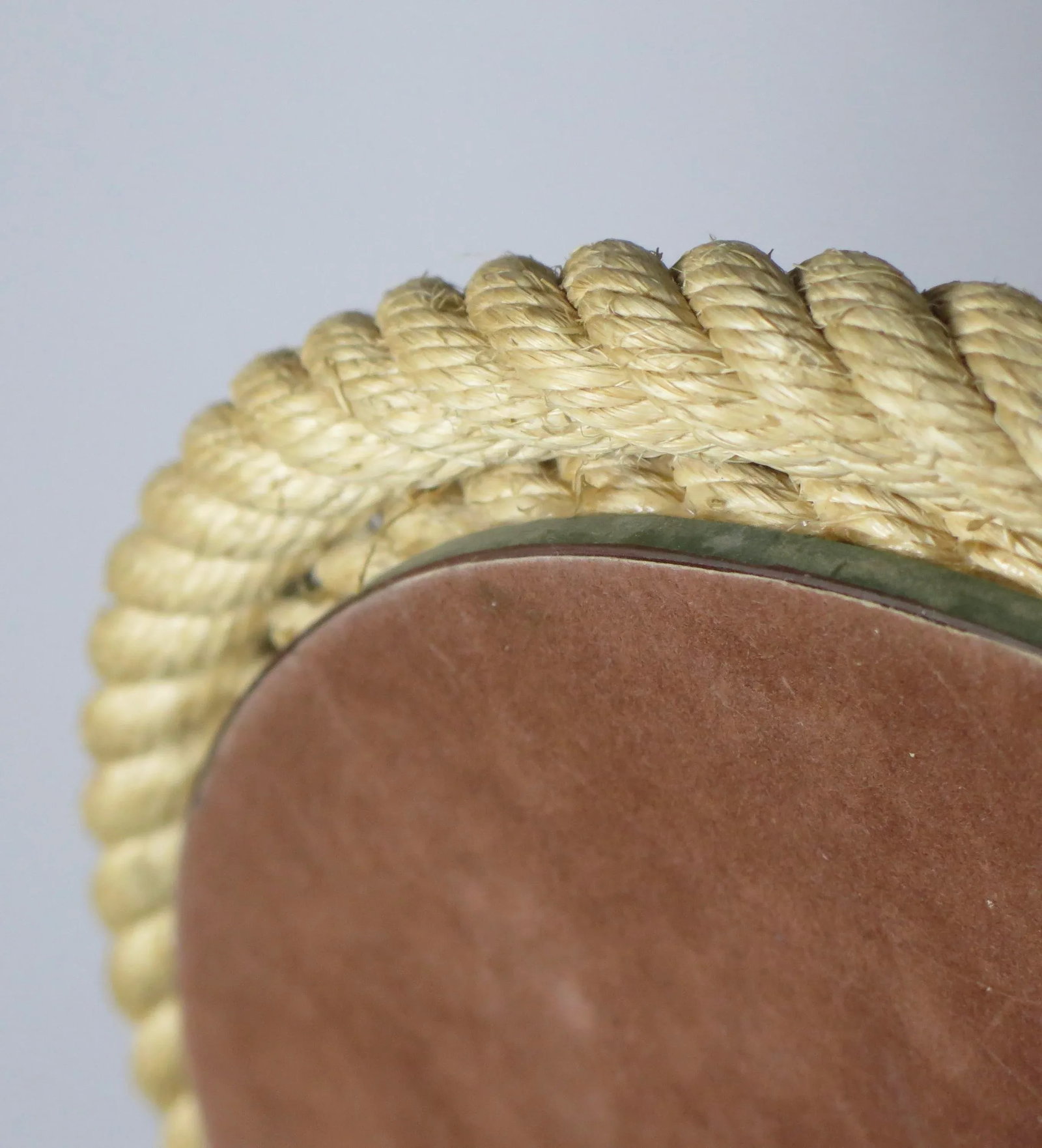 Circa 1960s Audoux Minet French Rope Mirror - 7