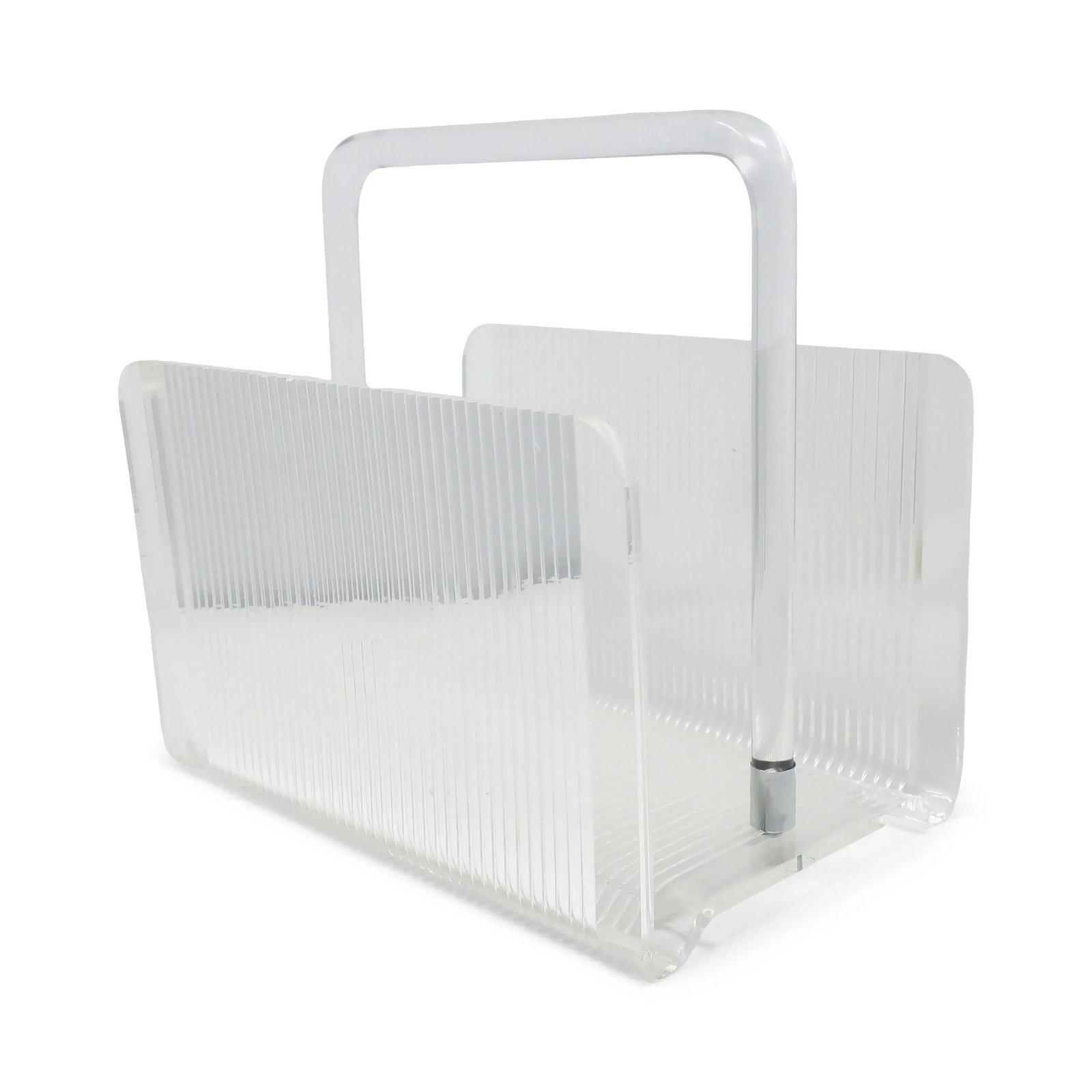 1970s Lucite Magazine Rack - 2