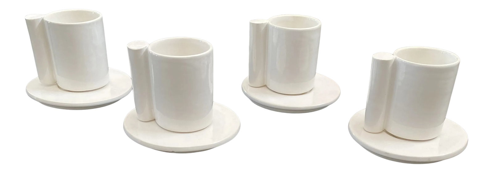 Vintage French Malicorne Modernist Espresso Cups & Saucers Set- 8 Pieces (1 of 16)