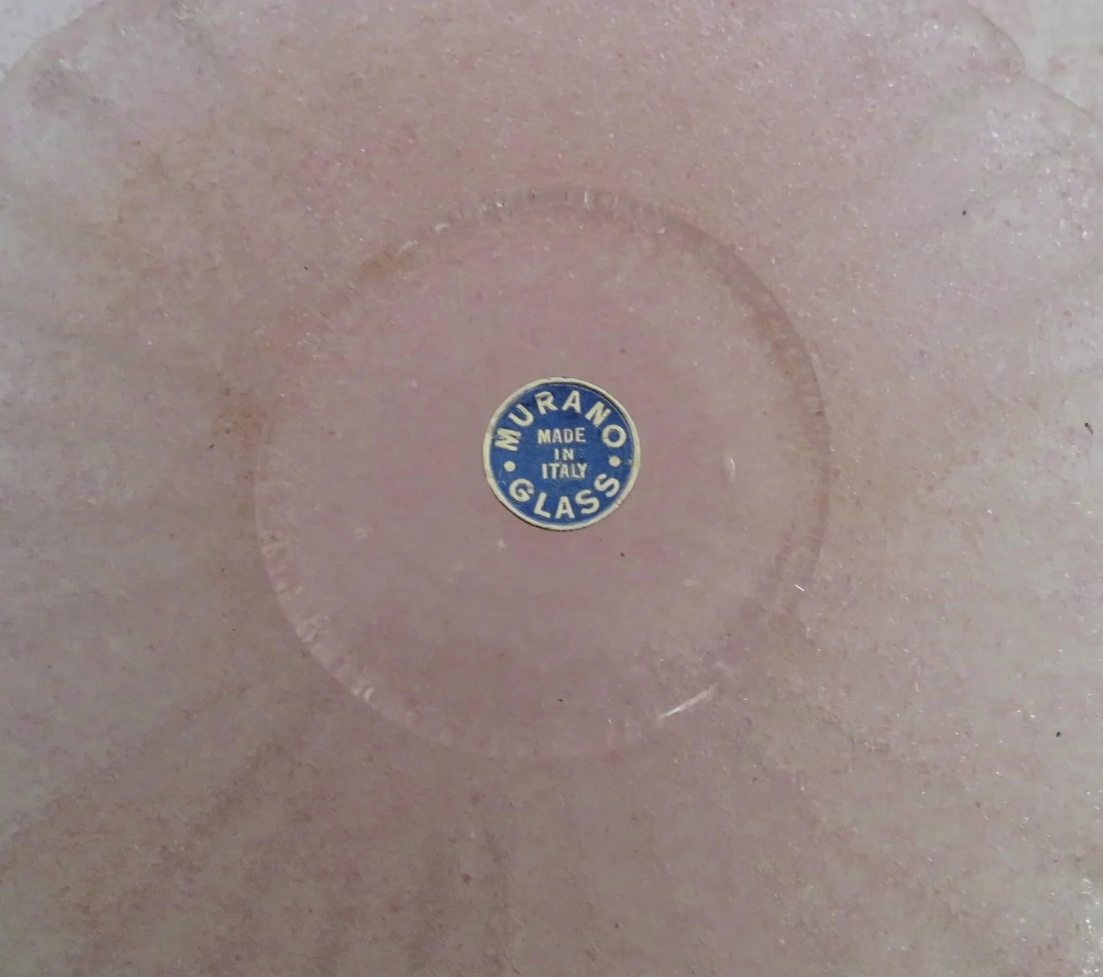 Fratelli Toso Murano Pink Bowls & Plates, Set of 7 - 8