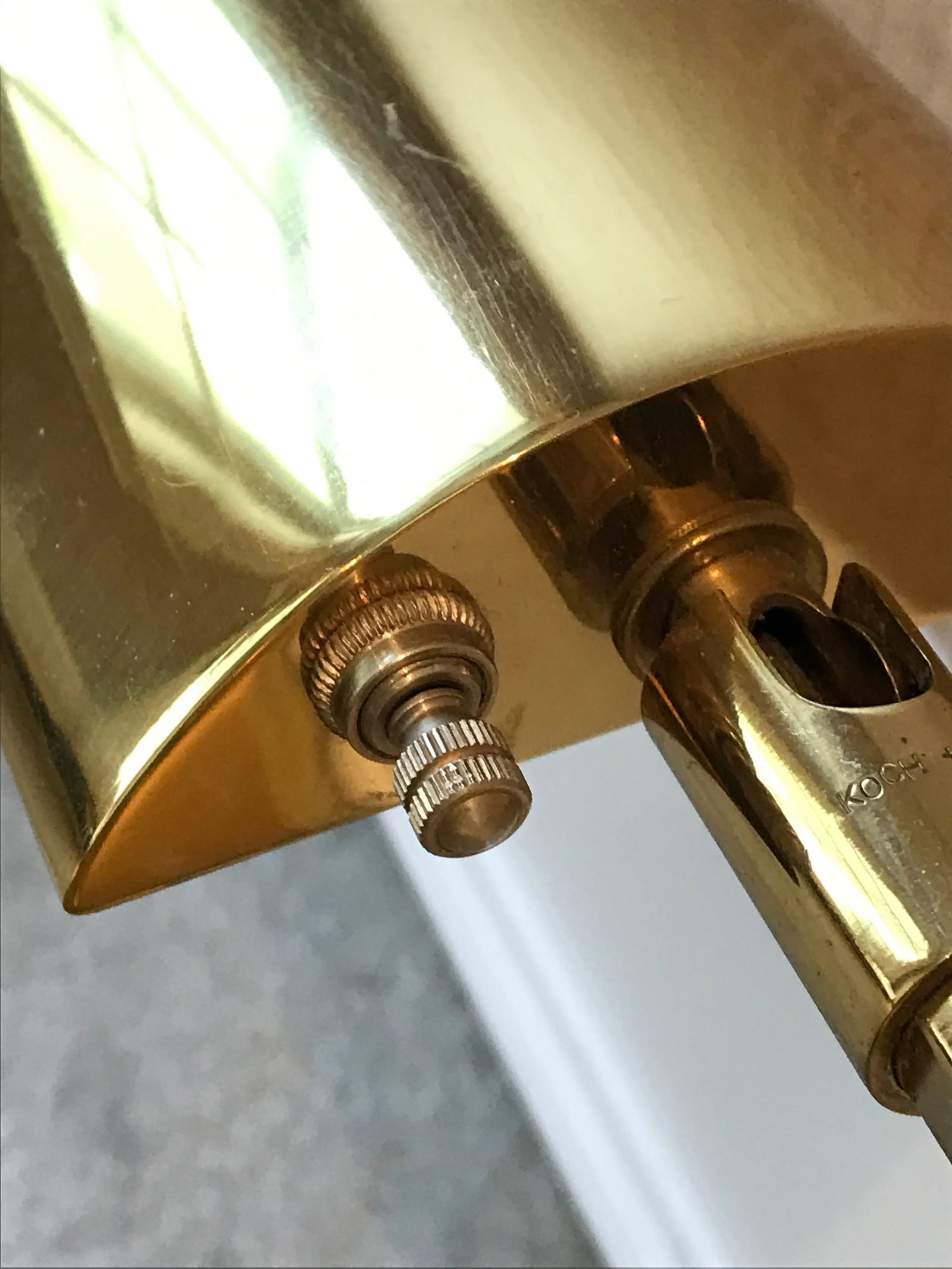 Koch & Lowy Brass Desk Table Lamps Omi - A Pair - 7