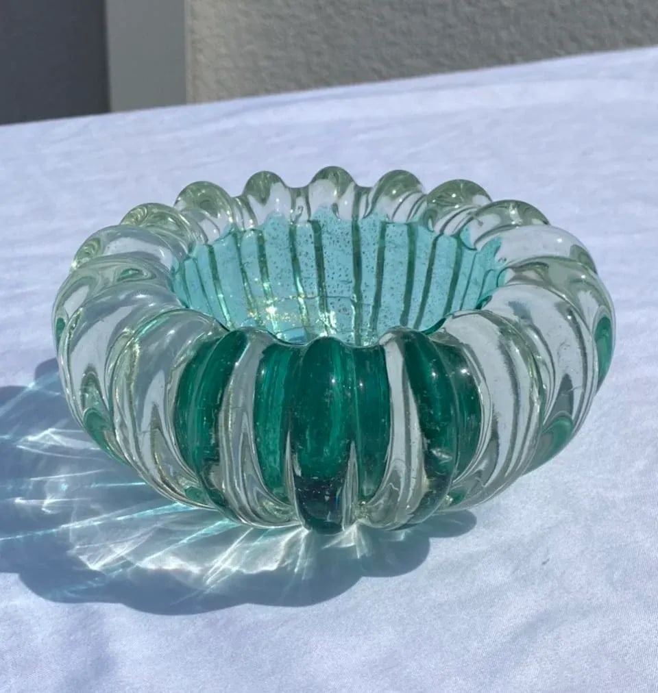 Vintage Murano Art Glass Bowl - 9