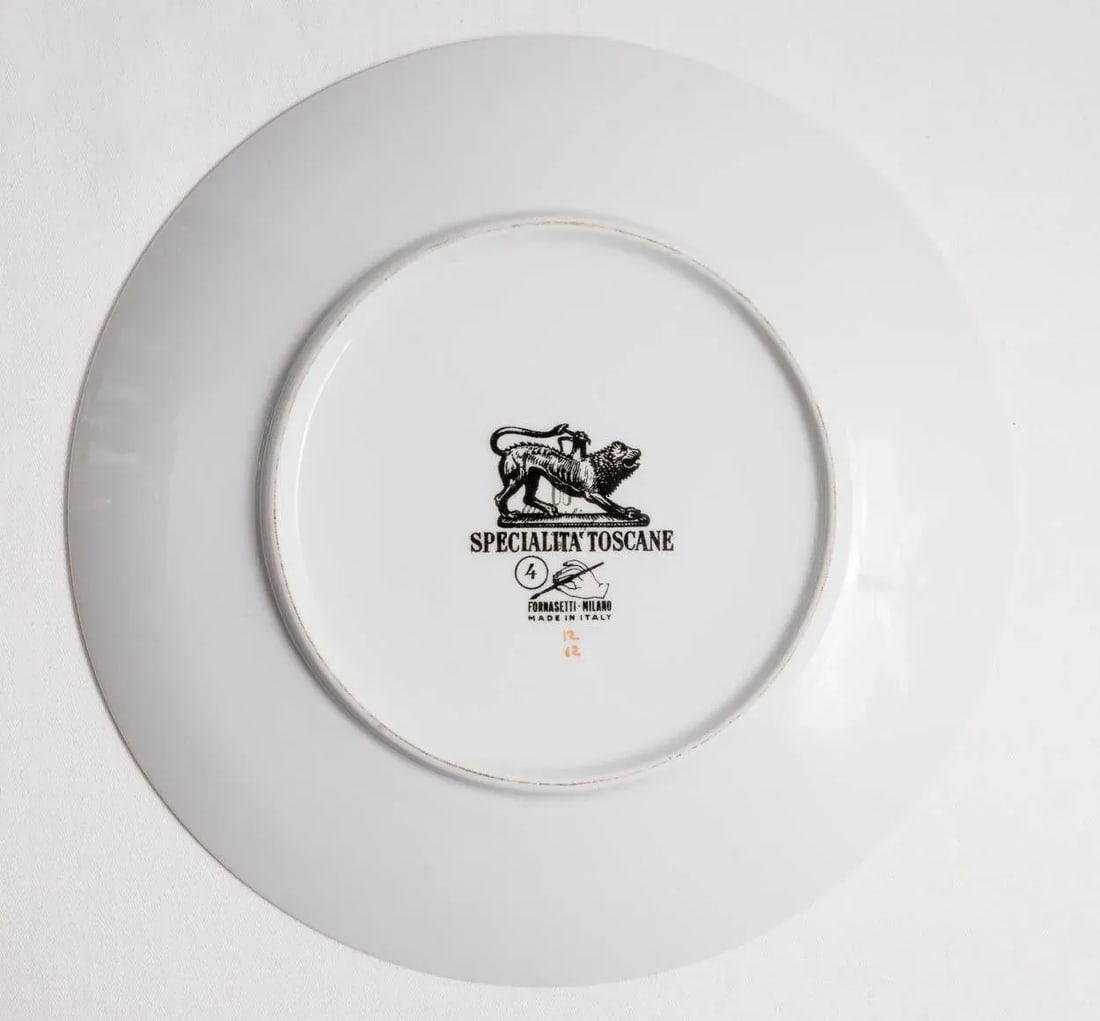 Vintage Piero Fornasetti Specialita Toscane Recipe Plate #5 - 4