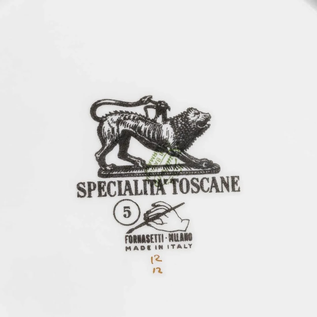 Vintage Piero Fornasetti Specialita Toscane Recipe Plate #5 - 5
