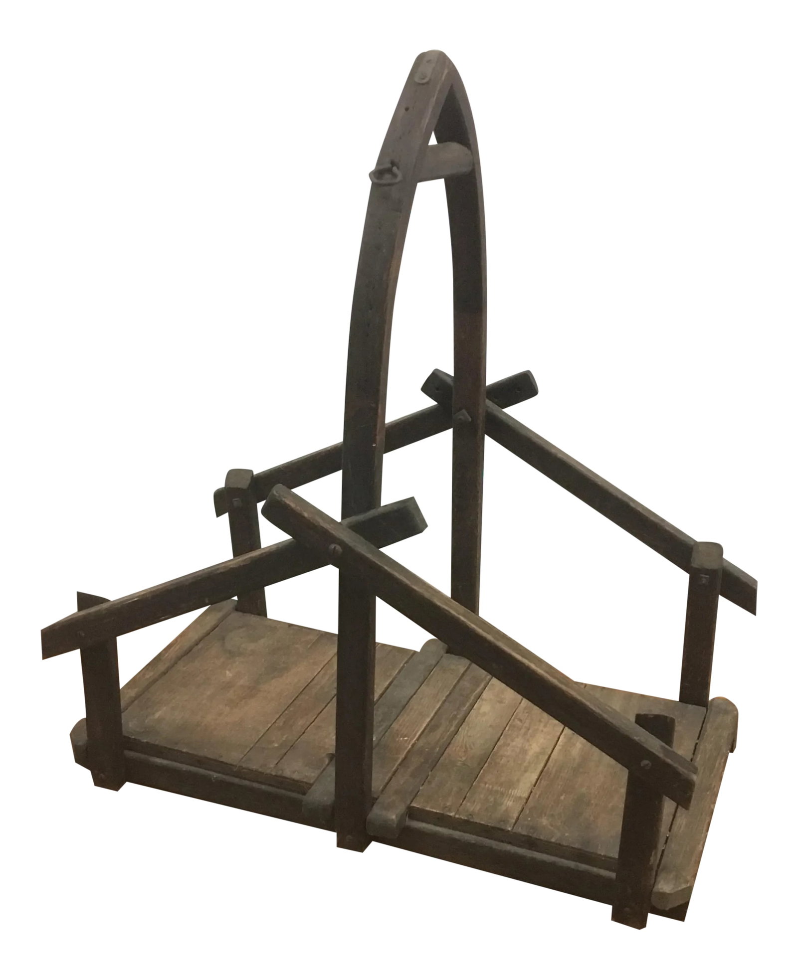 Kindling - Log Caddy: Vintage artisan hand crafted vintage kindling storage -carrier. Stack your kindling or logs in the cabin, lodge or home. Condition: Alterations: Original Condition Unaltered Imperfections: Some
