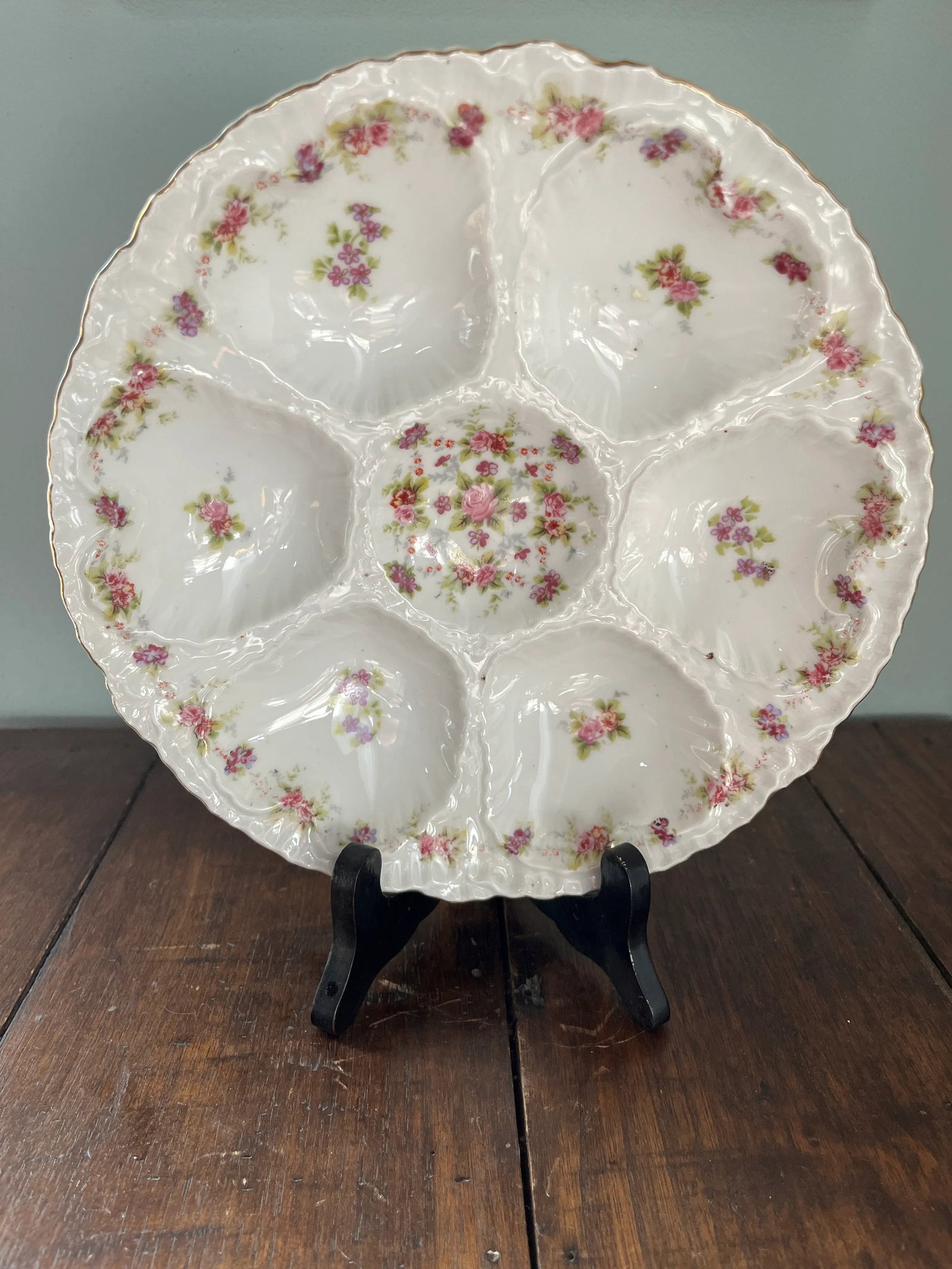 Antique Schmidt & Co Oyster Plate - 2