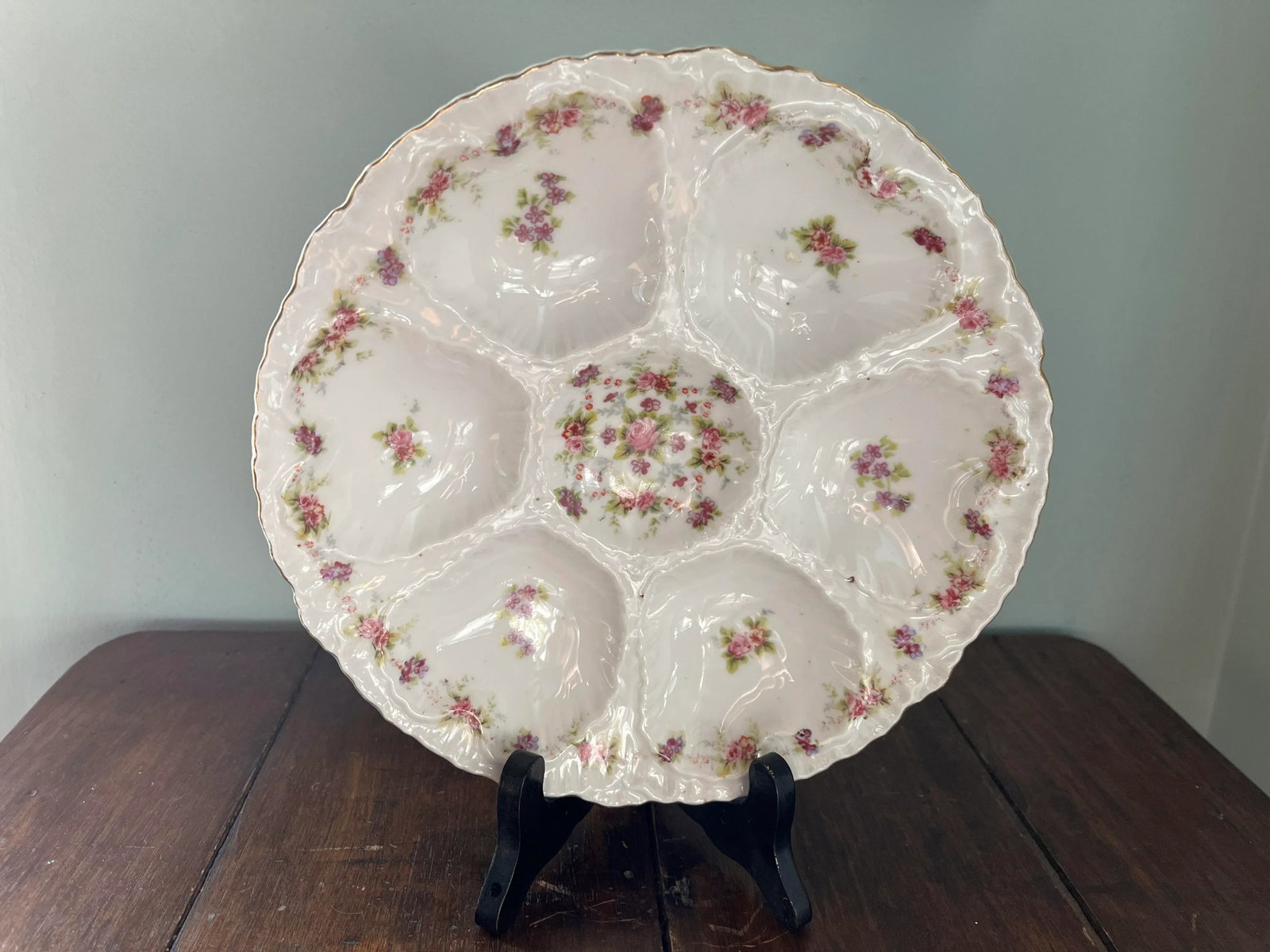 Antique Schmidt & Co Oyster Plate - 3
