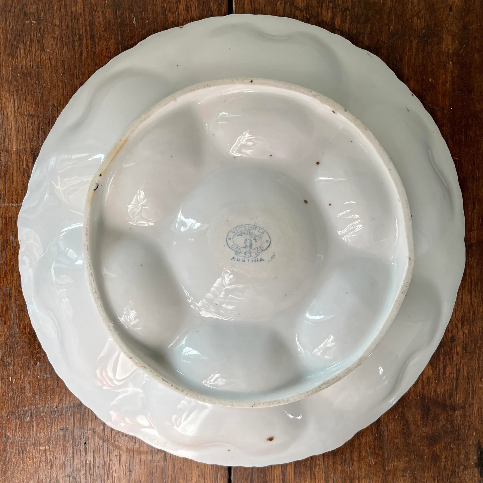 Antique Schmidt & Co Oyster Plate - 6