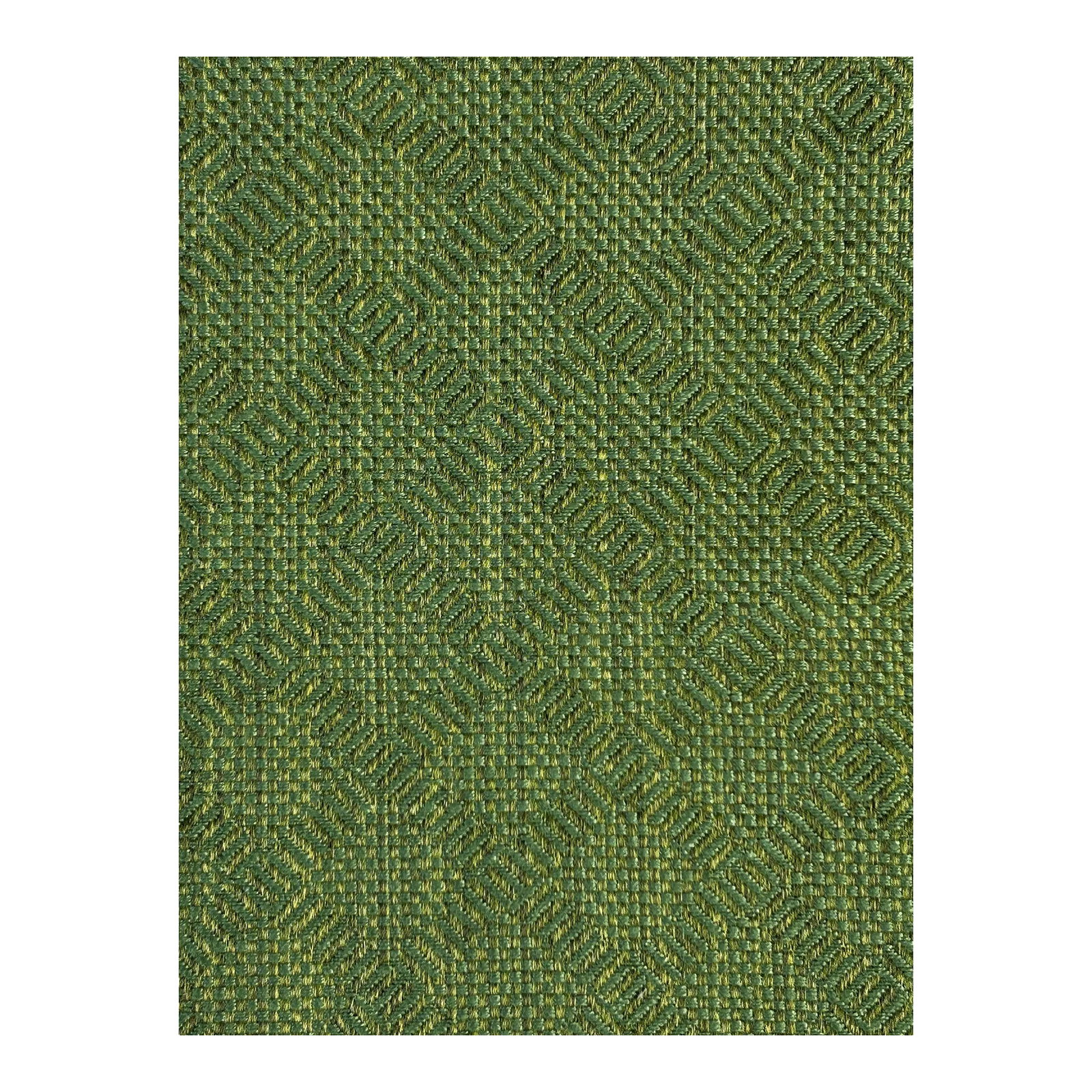 Schumacher's "Villis Strie" Woven- 7.75 Yards: A handsome two-tone geometric diamond in shades of greens with a hint of gold from the strie warp yarn. Passes 30,000 Wzenbeek. BRAND: SCHUMACHER DESIGN NAME: VILLIS STRIE DESIGN NUMBER: 60302