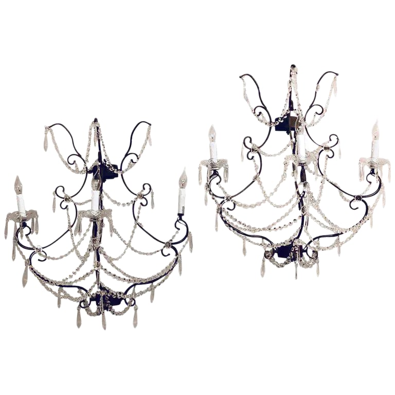 Metal Timothy Oulton Paris Wall Sconces - a Pair