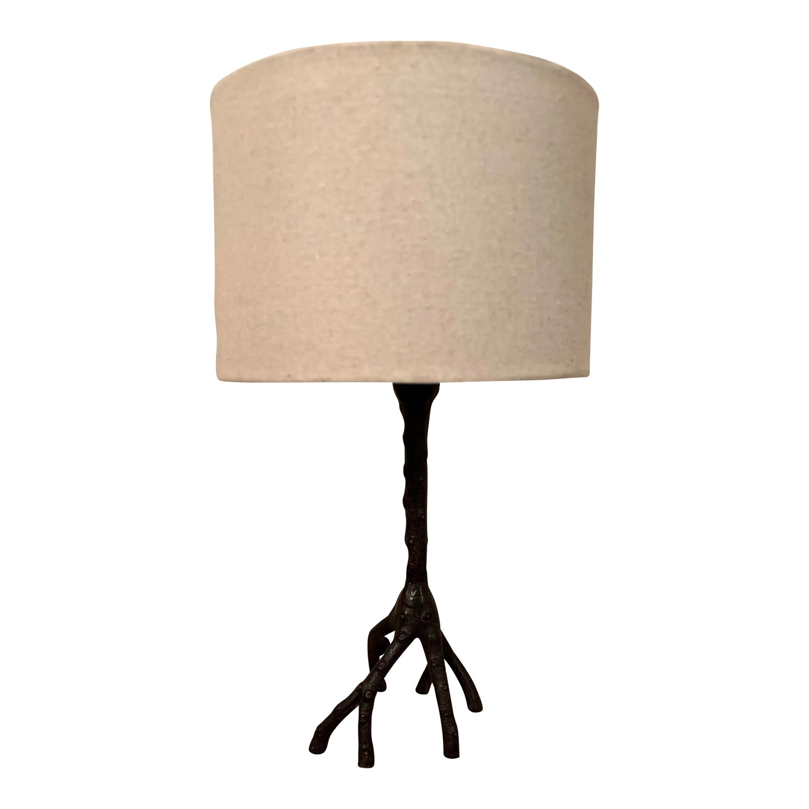 Anthropologie Twig Table Lamp: Discontinued and out of stock at Anthropologie! This is an amazing yet simple sculptural table lamp with metal tree branch base. Perfect for that modern, postmodern, eclectic style home. Harp and fini