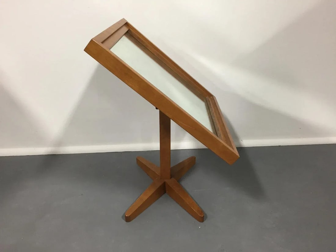 Mid-Century Wooden Table Mirror - 2