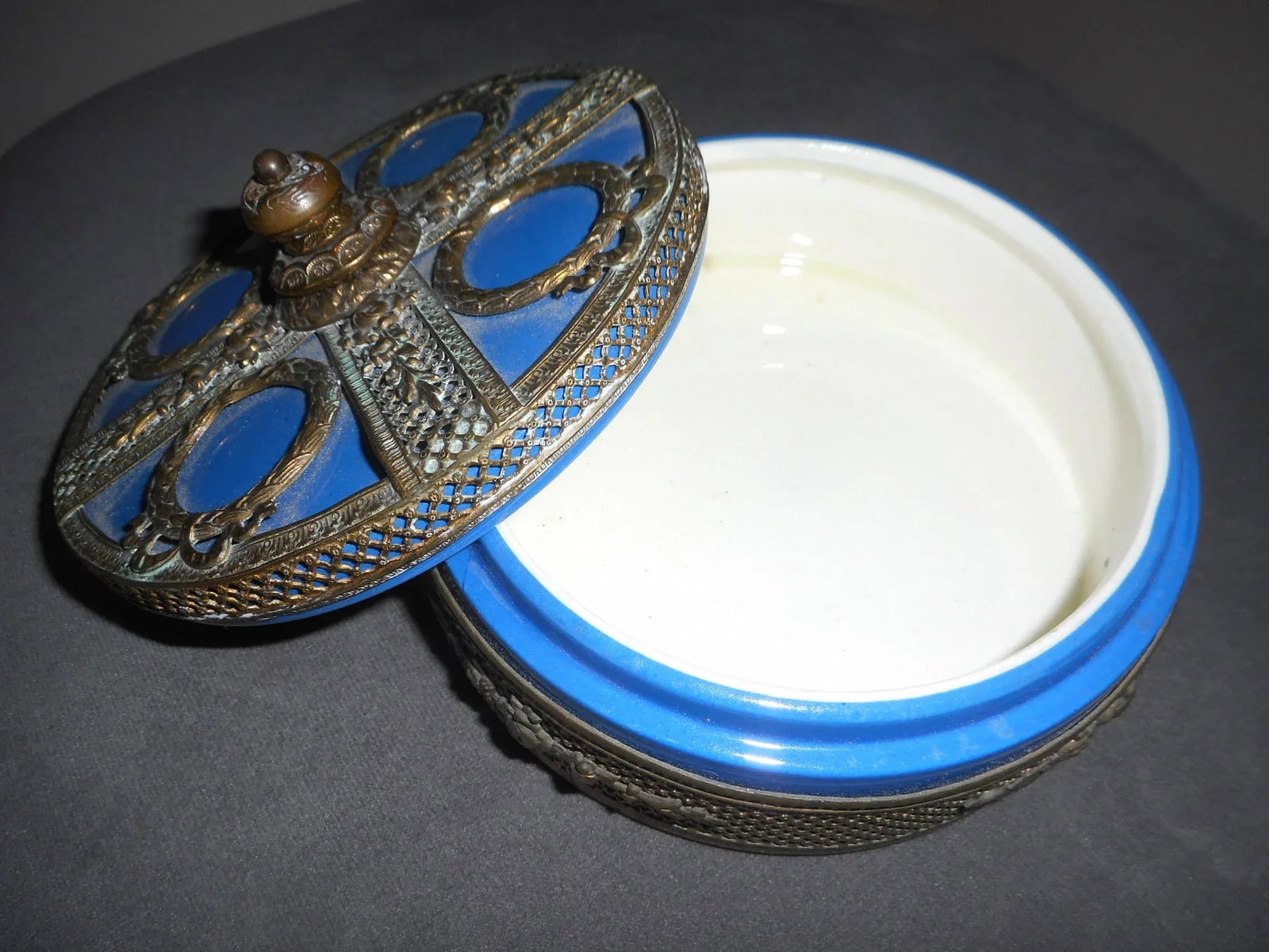 Azure Blue and Copper Overlay Box - 2