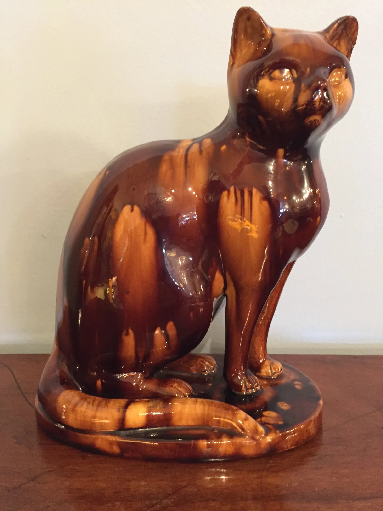 English Treacleware Cat Figure - 10