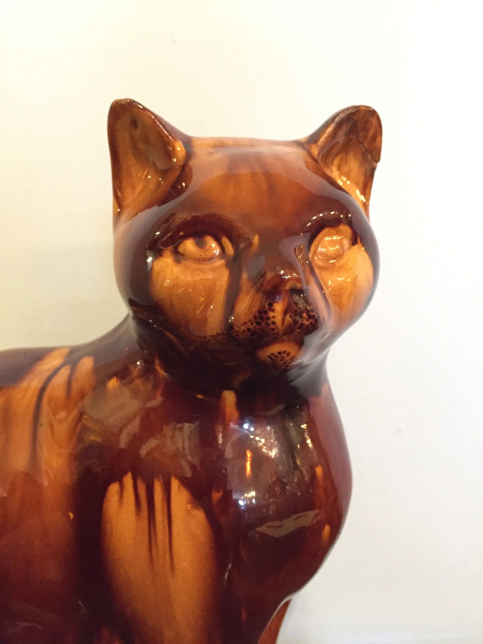 English Treacleware Cat Figure - 2