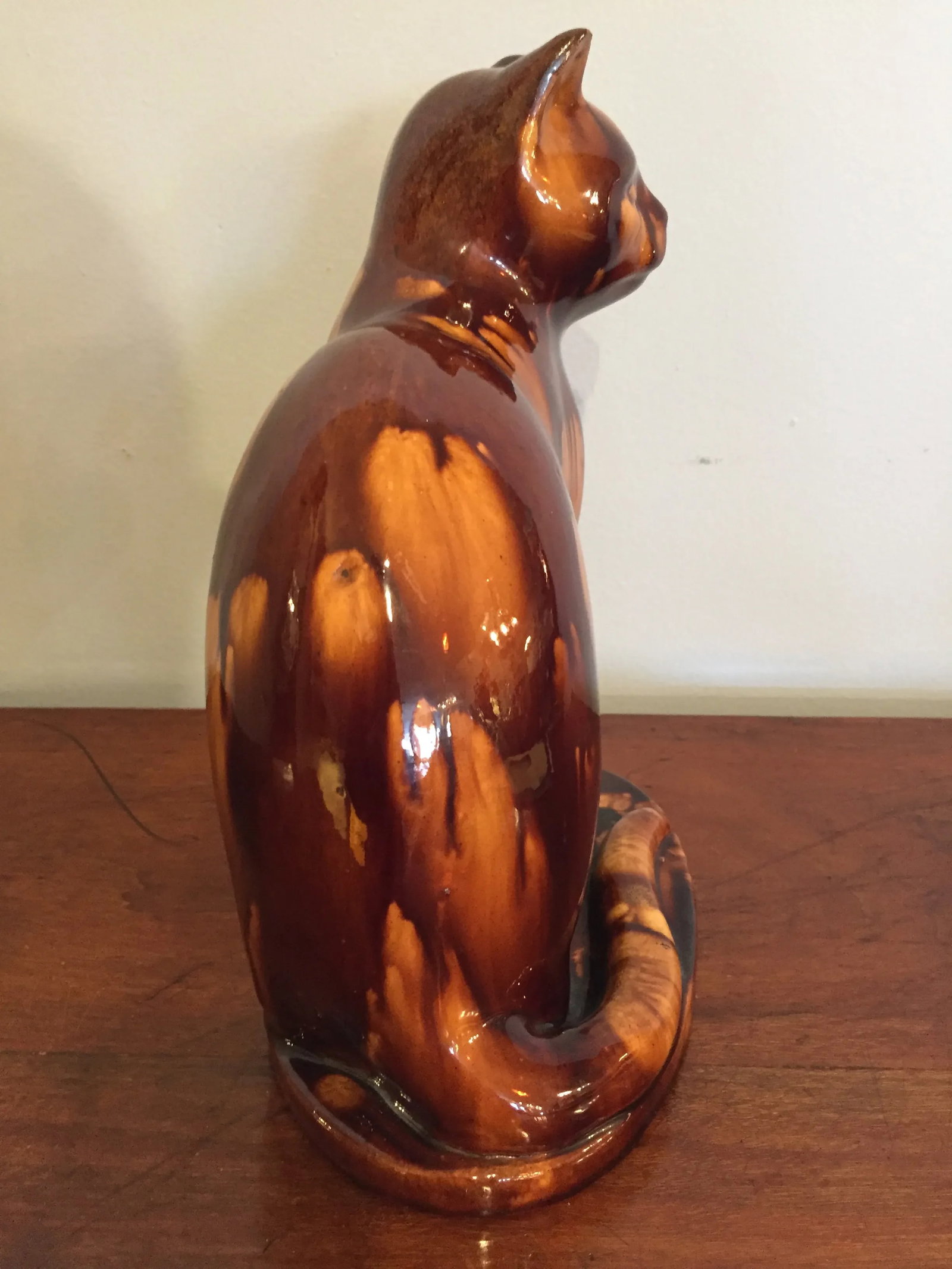 English Treacleware Cat Figure - 6