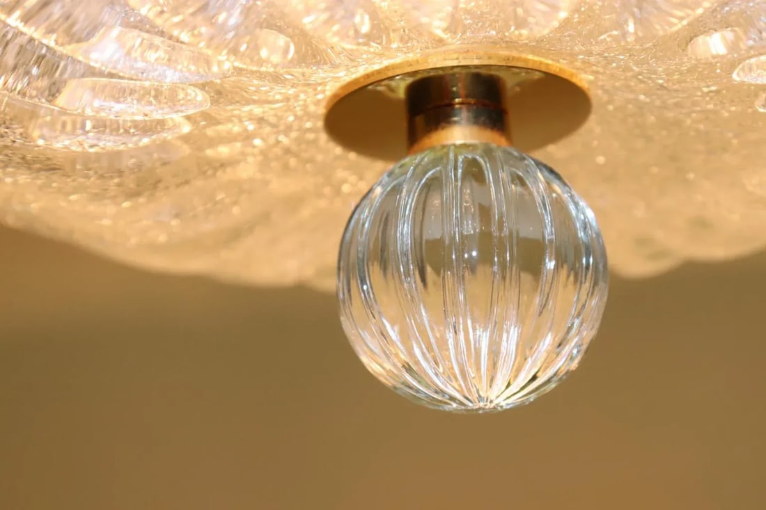 Vintage Mid-Century Modern Murano Glass Pendant Lamp - 10