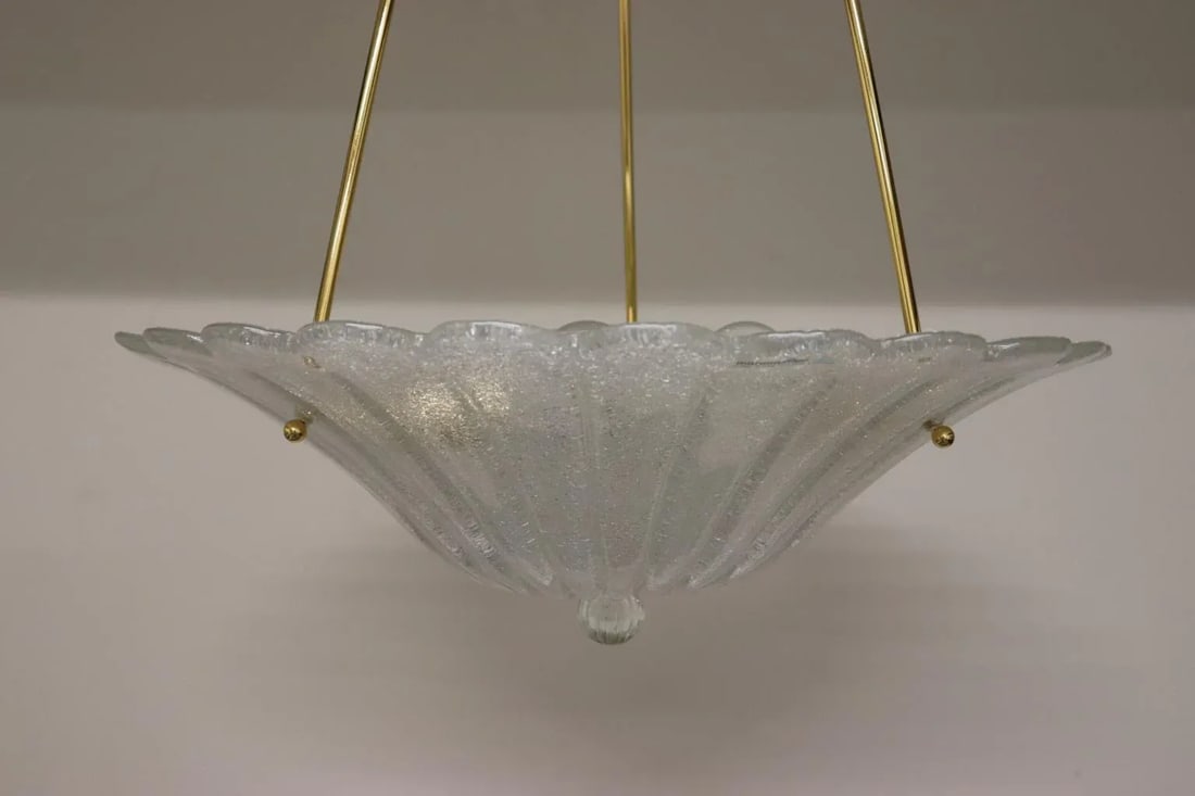 Vintage Mid-Century Modern Murano Glass Pendant Lamp - 4