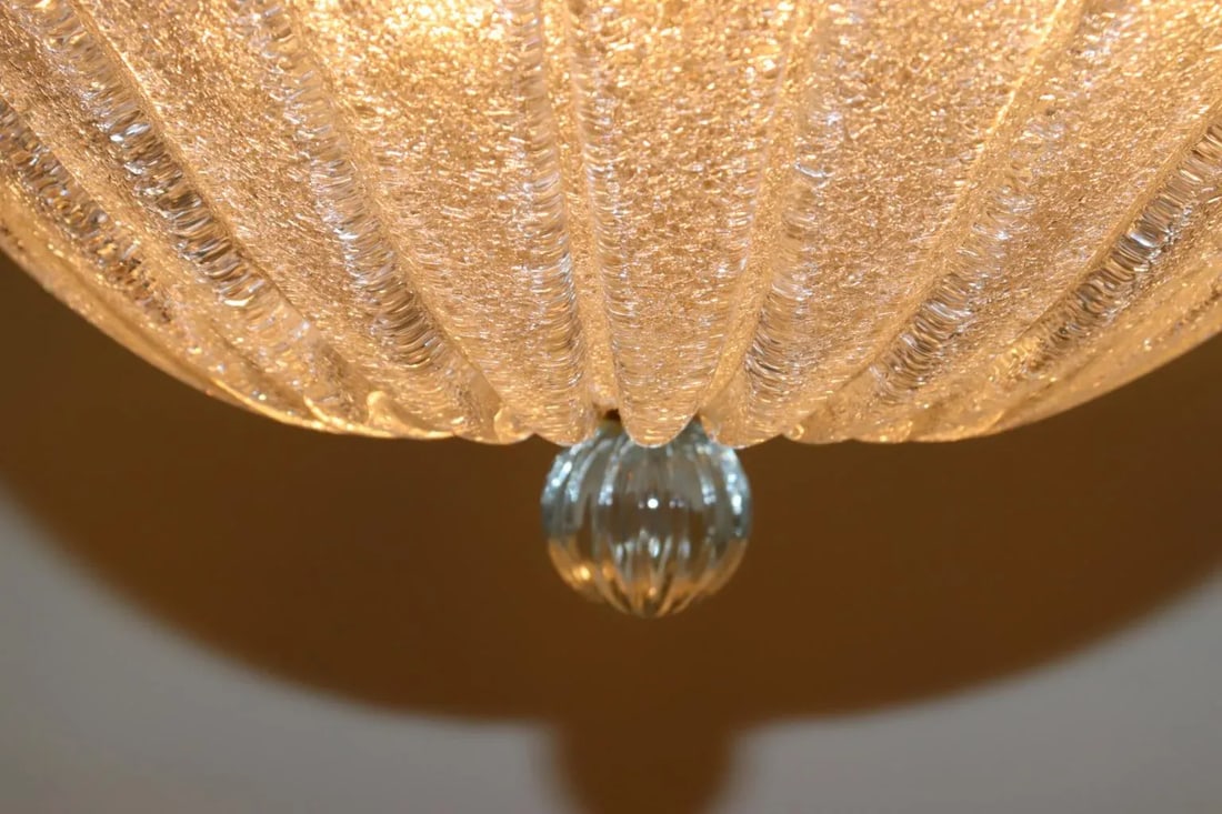 Vintage Mid-Century Modern Murano Glass Pendant Lamp - 6