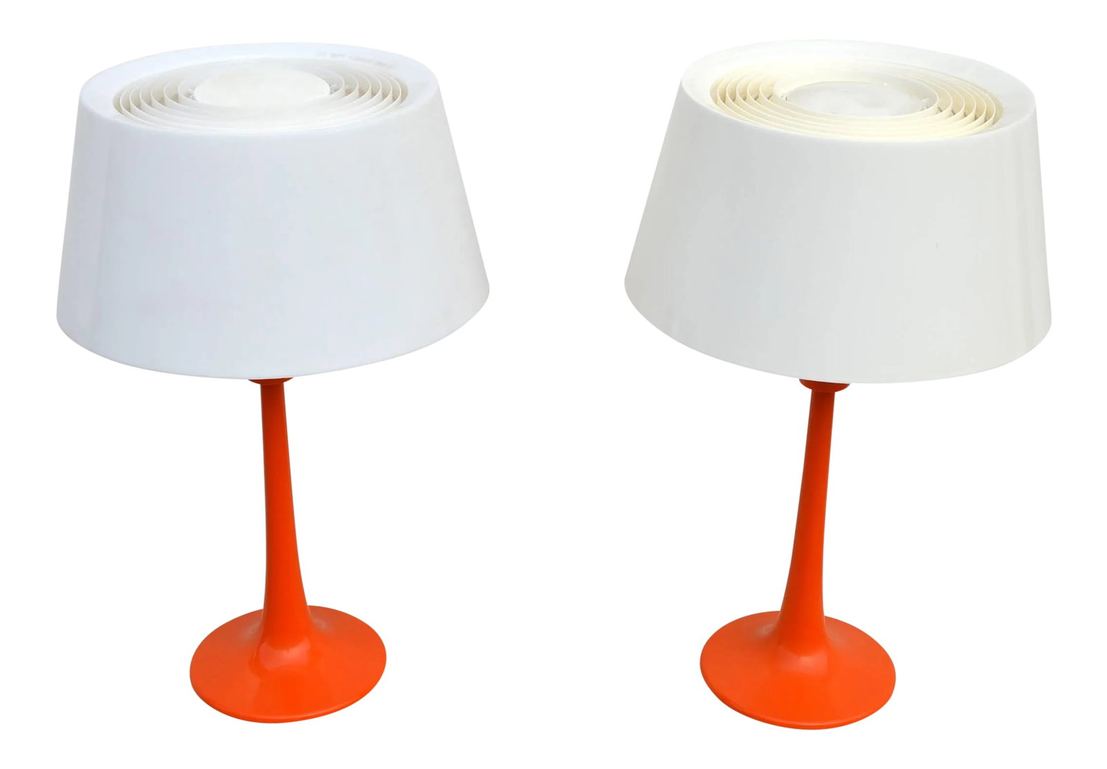 1960s Vintage Gerald Thurston for Lightolier Table Lamps - a Pair: This listing is for a pair of pristine condition vintage table lamps by Gerald Thurston for Lightolier. They are UL listed. Condition: Alterations: Original Condition Unaltered Imperfections: Some Imp