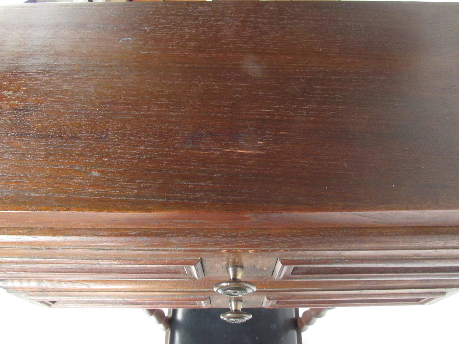 Vintage Walnut and Vinyl Valet Chair - 12