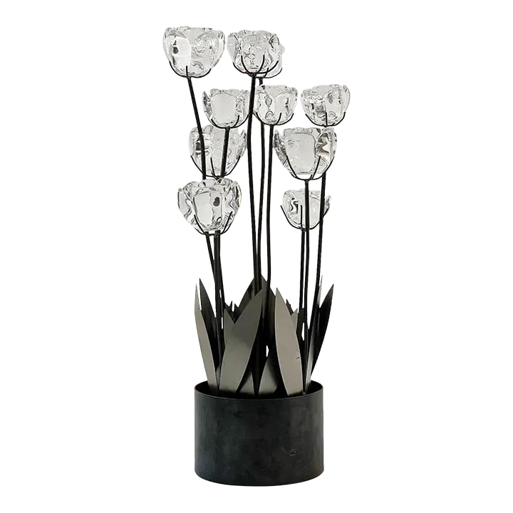 1980s Danish Modern Royal Copenhagen Lotus Table Lamp by Torben Jorgensen (1 of 11)