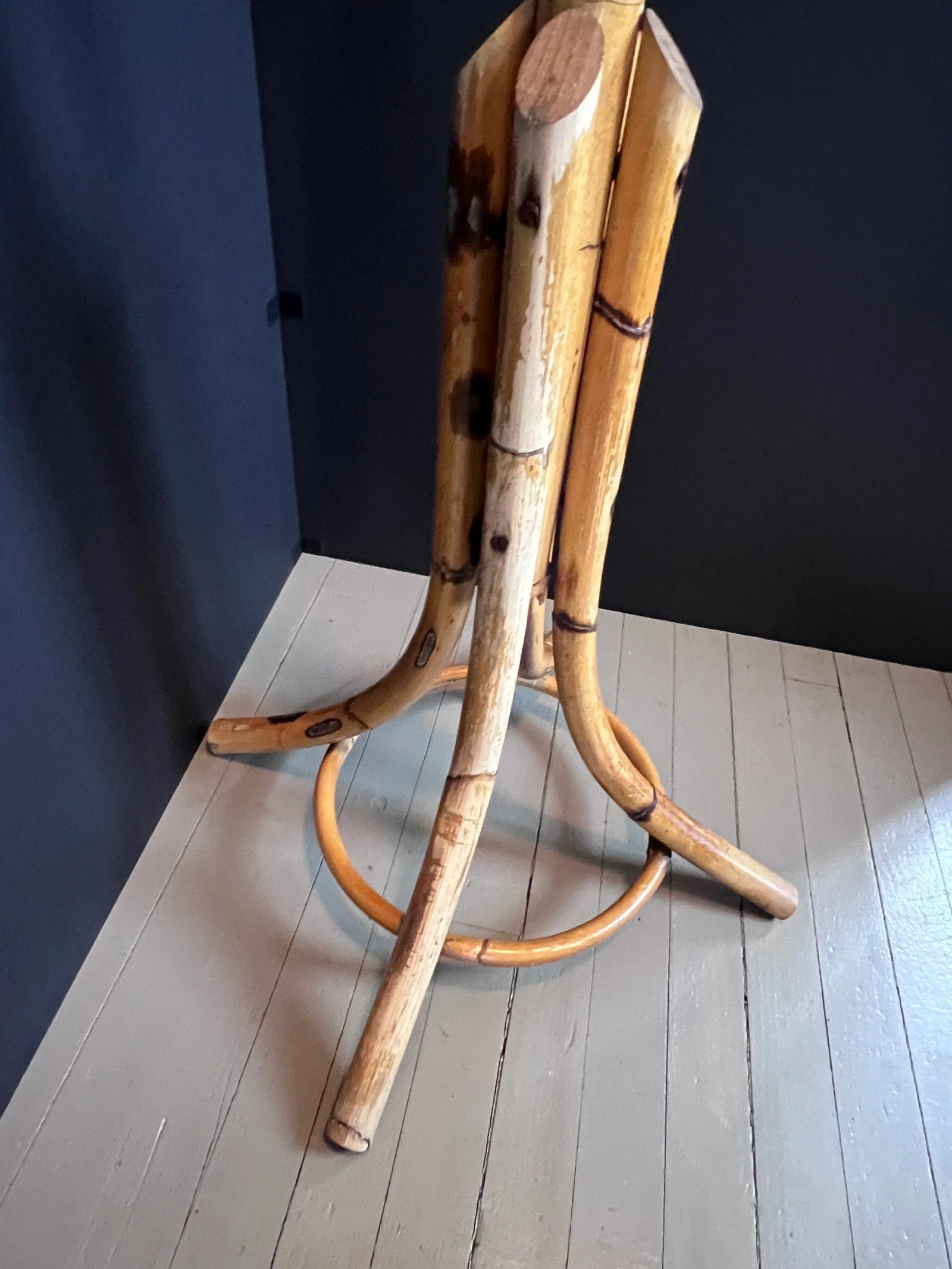 Vintage Italian Bentwood Bamboo Coat Rack - 3