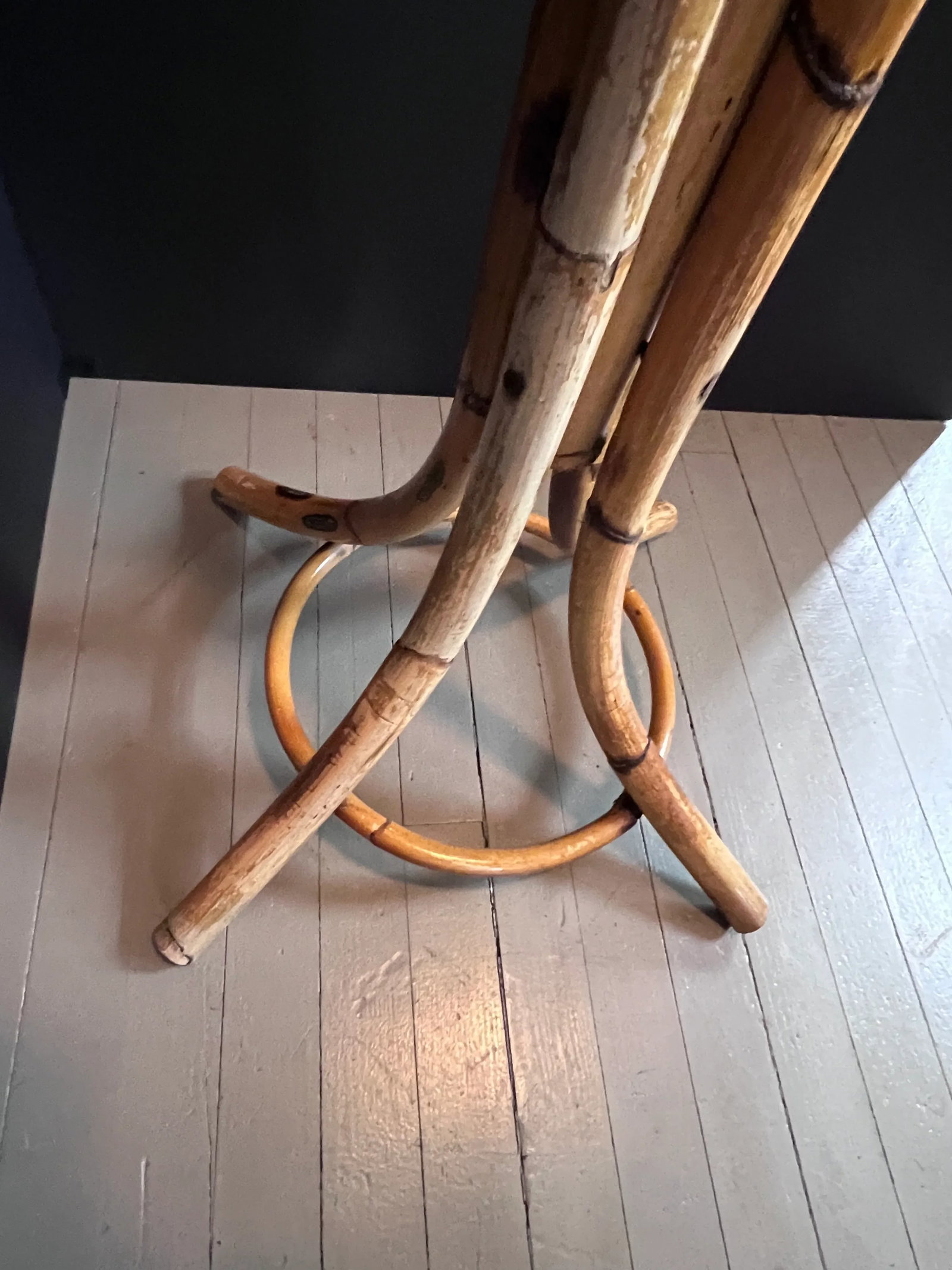 Vintage Italian Bentwood Bamboo Coat Rack - 4